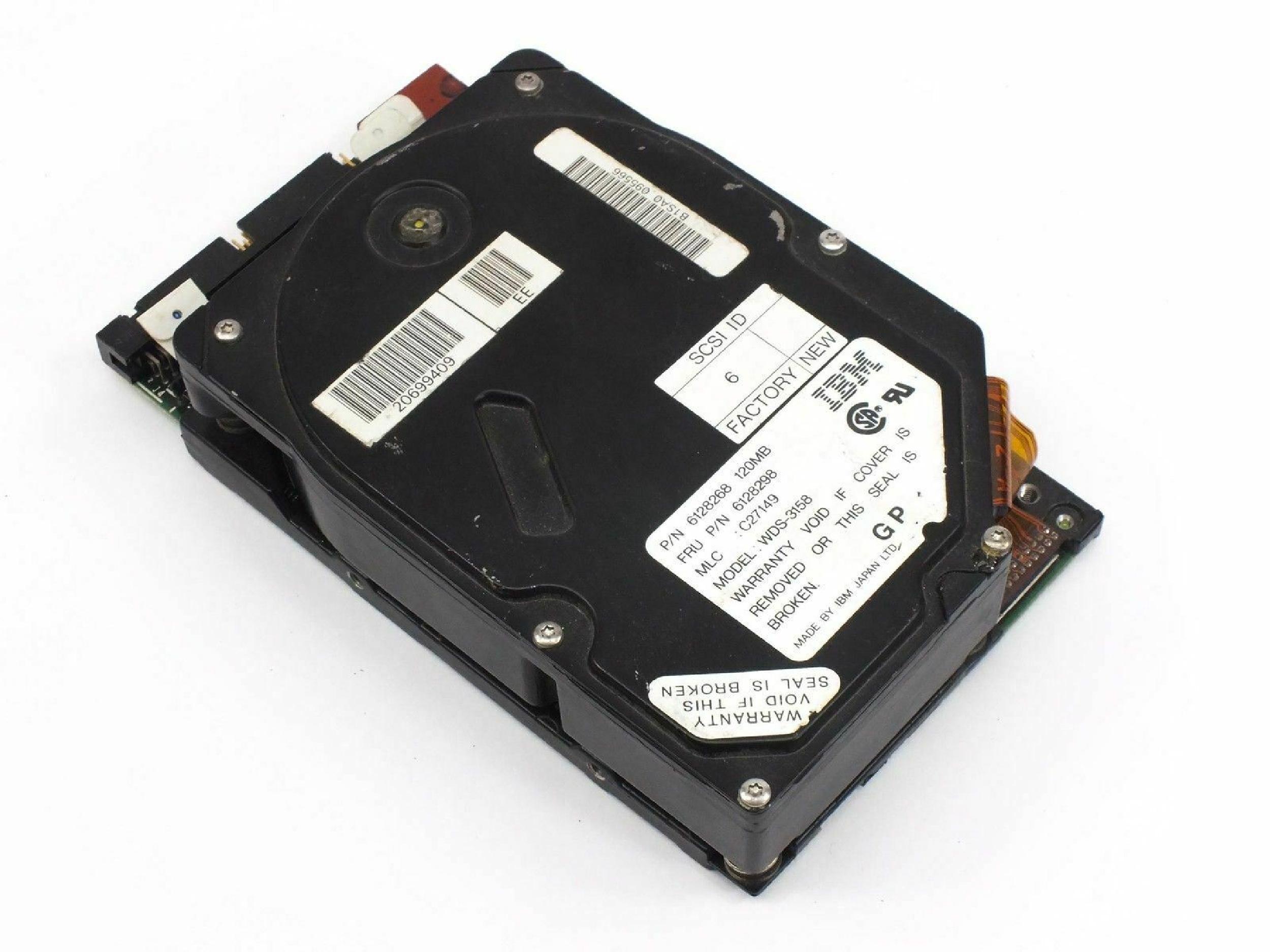 IBM 6128298 121MB ST-506/412 3.5 INCH HH SCSI 50 PIN HARD DRIVE