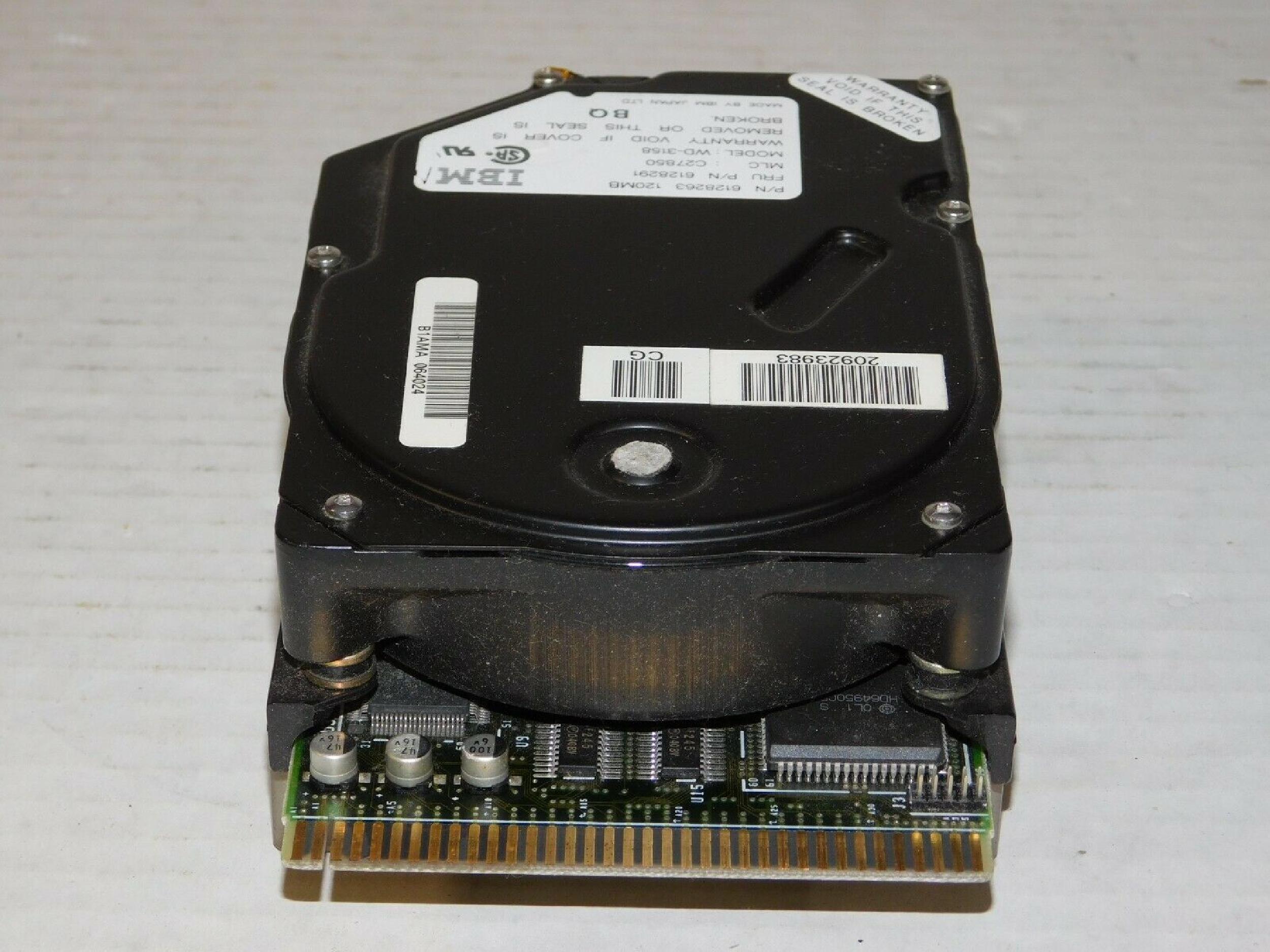 IBM 6128263 120MB SCSI 50-PIN 3.5 INCH HARD DRIVE