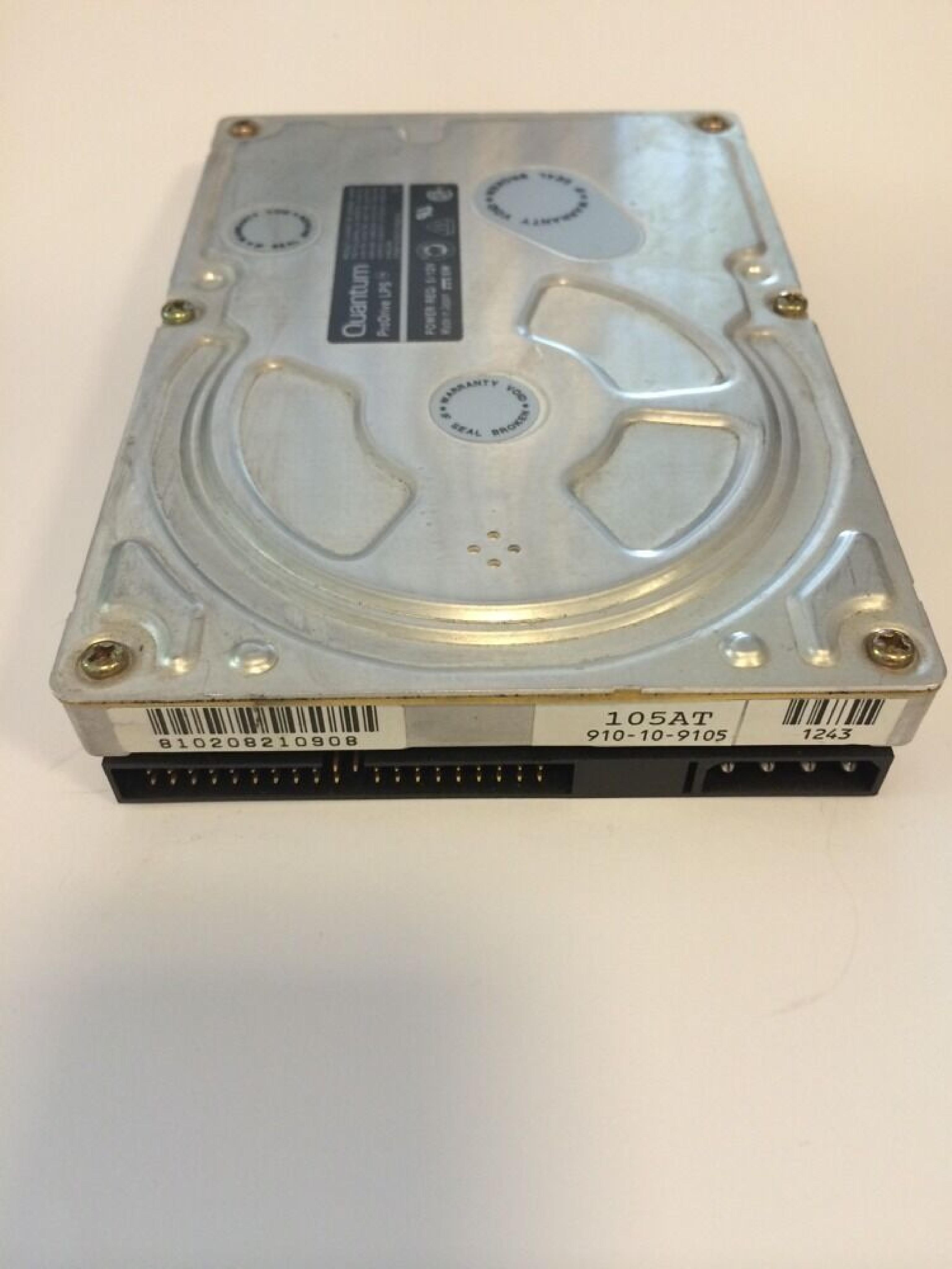 QUANTUM 910-10-9105 105MB AT IDE 3.5 INCHES PRODRIVE LPS HARD DRIVE