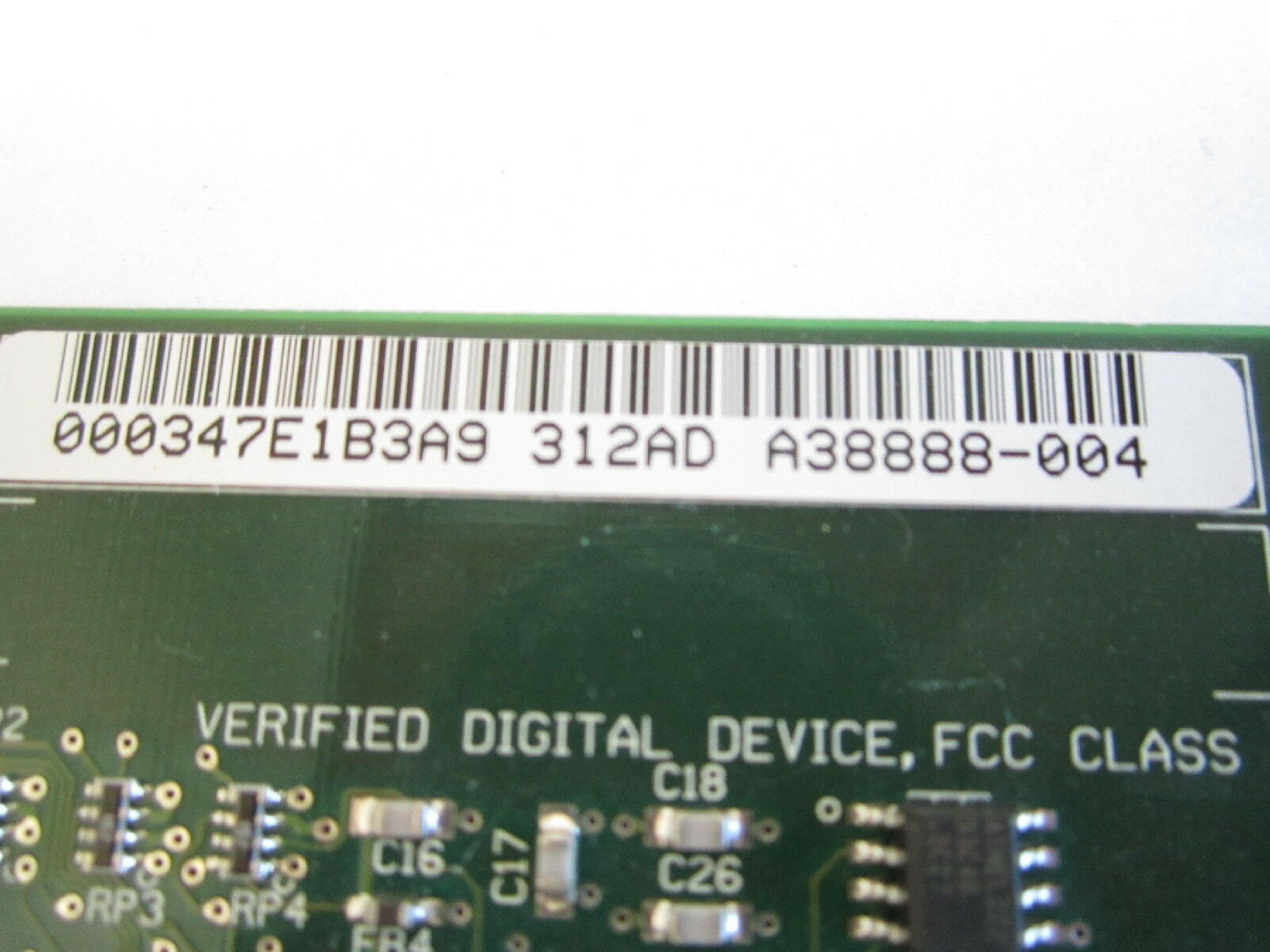 INTEL A38888-004 PRO 1000F SERVER ADAPTER PCI FIBERCARD FROM BIG IP F5 NETWORK SERVER WITH RACK MOUNT BRACKETS