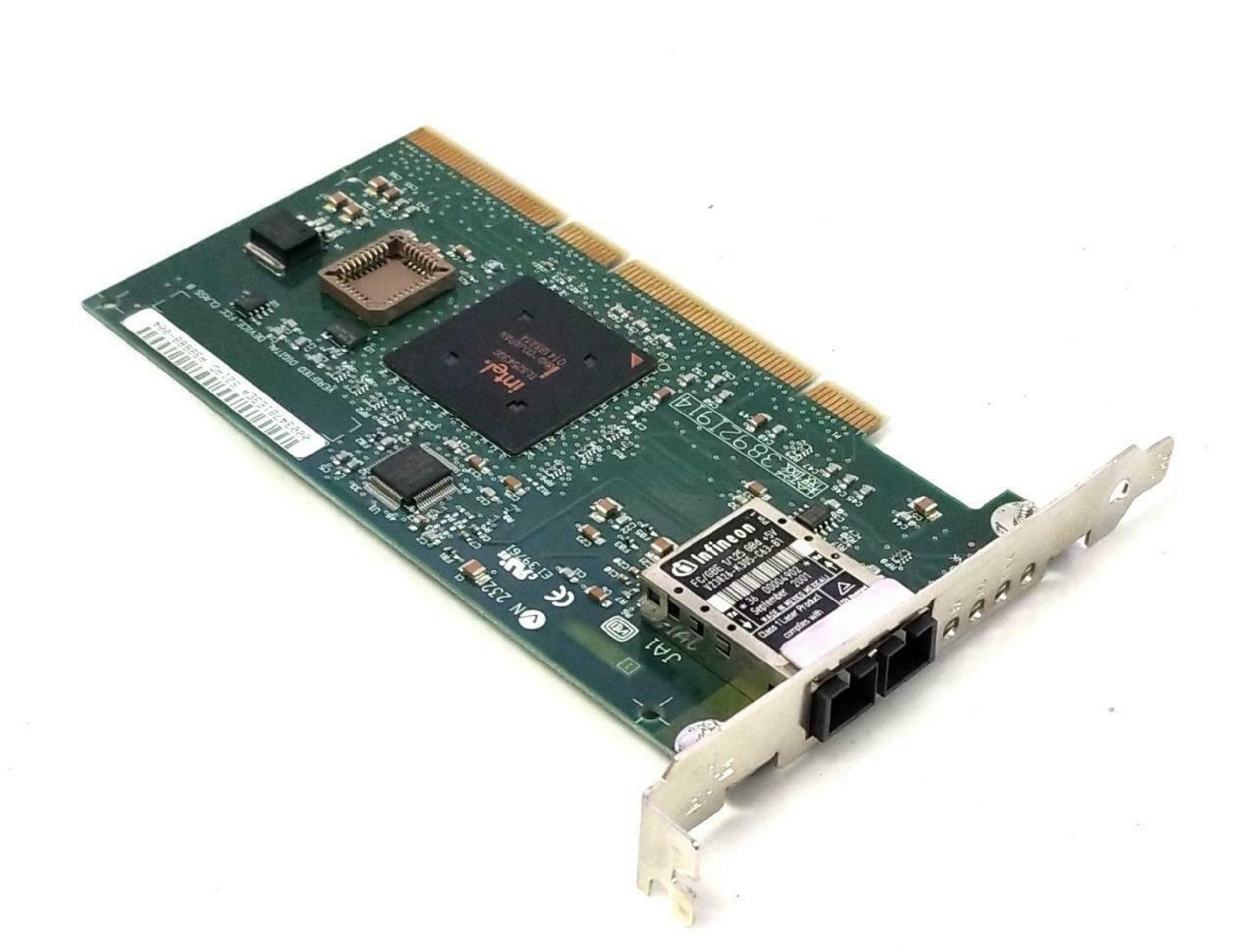 INTEL A38888-004 PRO 1000F SERVER ADAPTER PCI FIBERCARD FROM BIG IP F5 NETWORK SERVER WITH RACK MOUNT BRACKETS