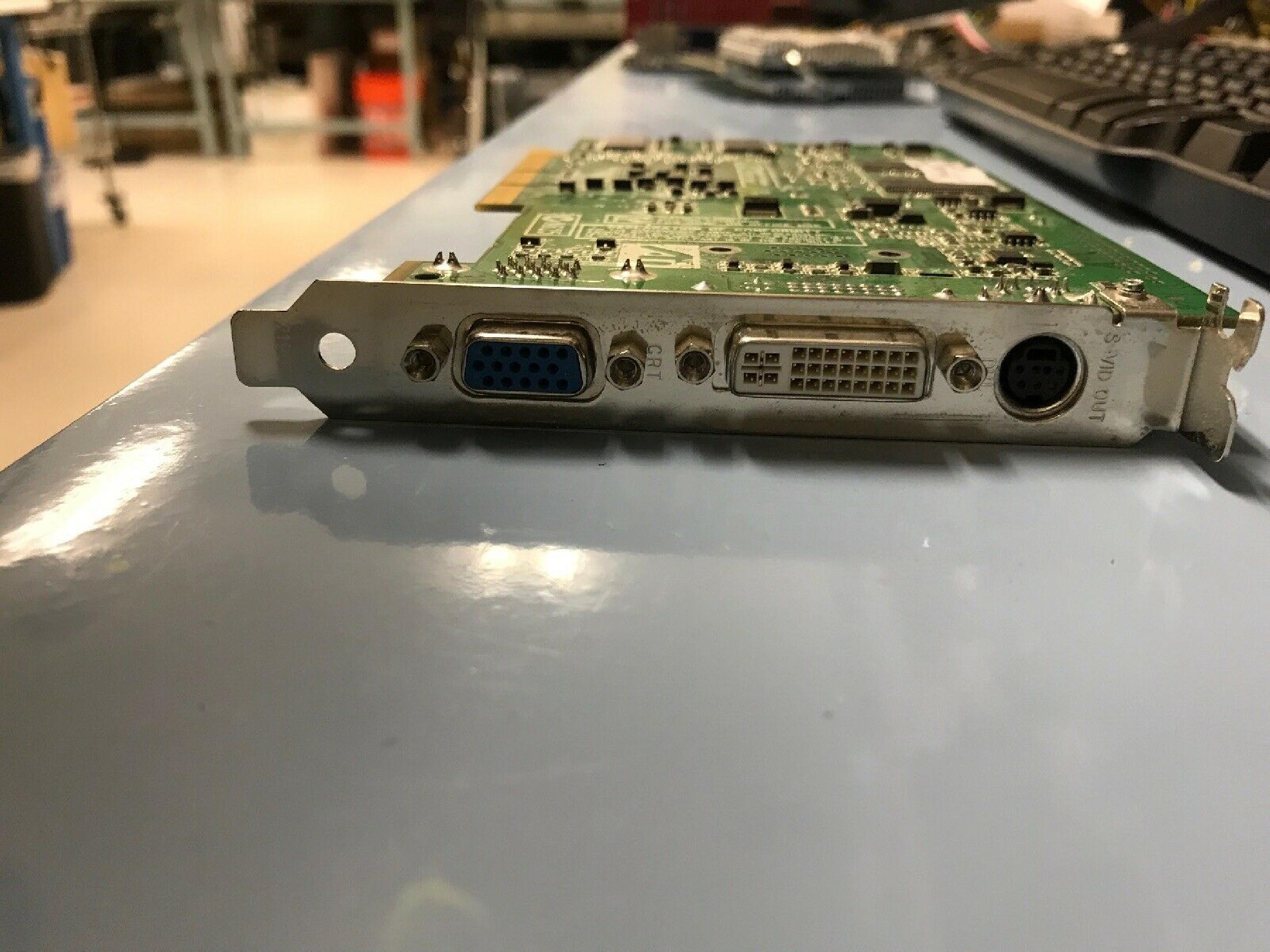 ATI 109-83200-01 64MB AGP VIDEO CARD WITH VGA DVI AND S-VIDEO OUTPUTS RADEON 7500 DDR SVIDEO