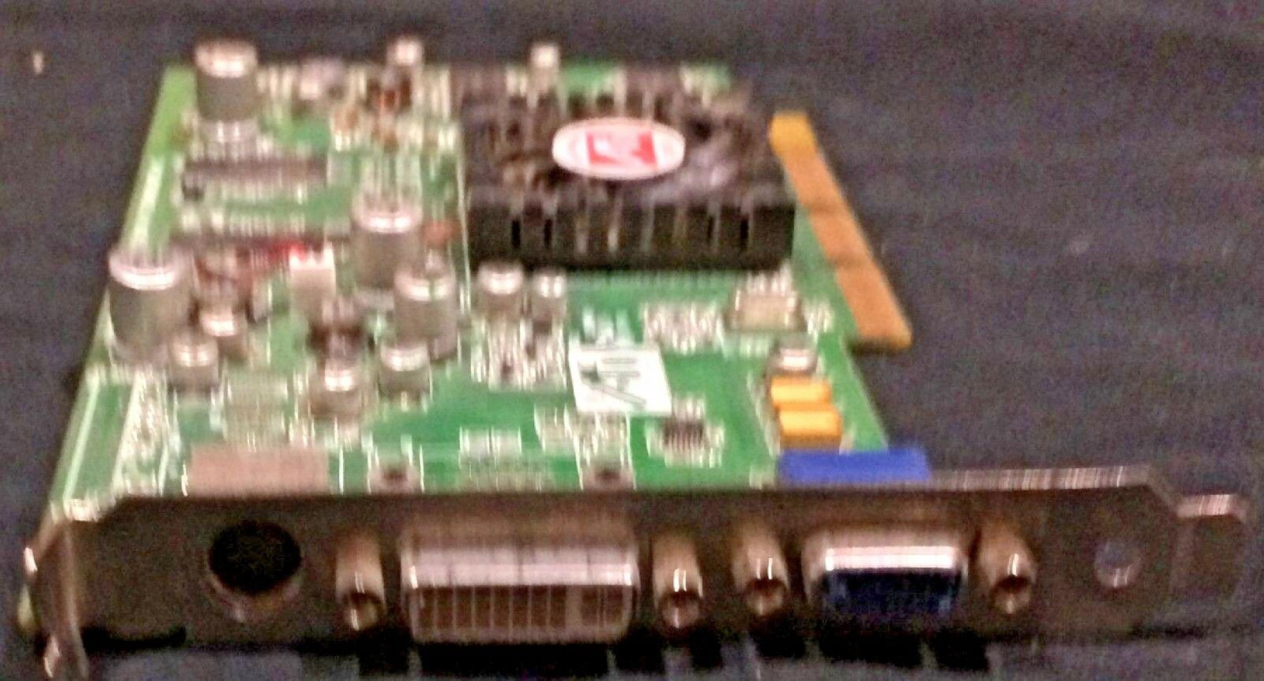 ATI 109-83200-01 64MB AGP VIDEO CARD WITH VGA DVI AND S-VIDEO OUTPUTS RADEON 7500 DDR SVIDEO