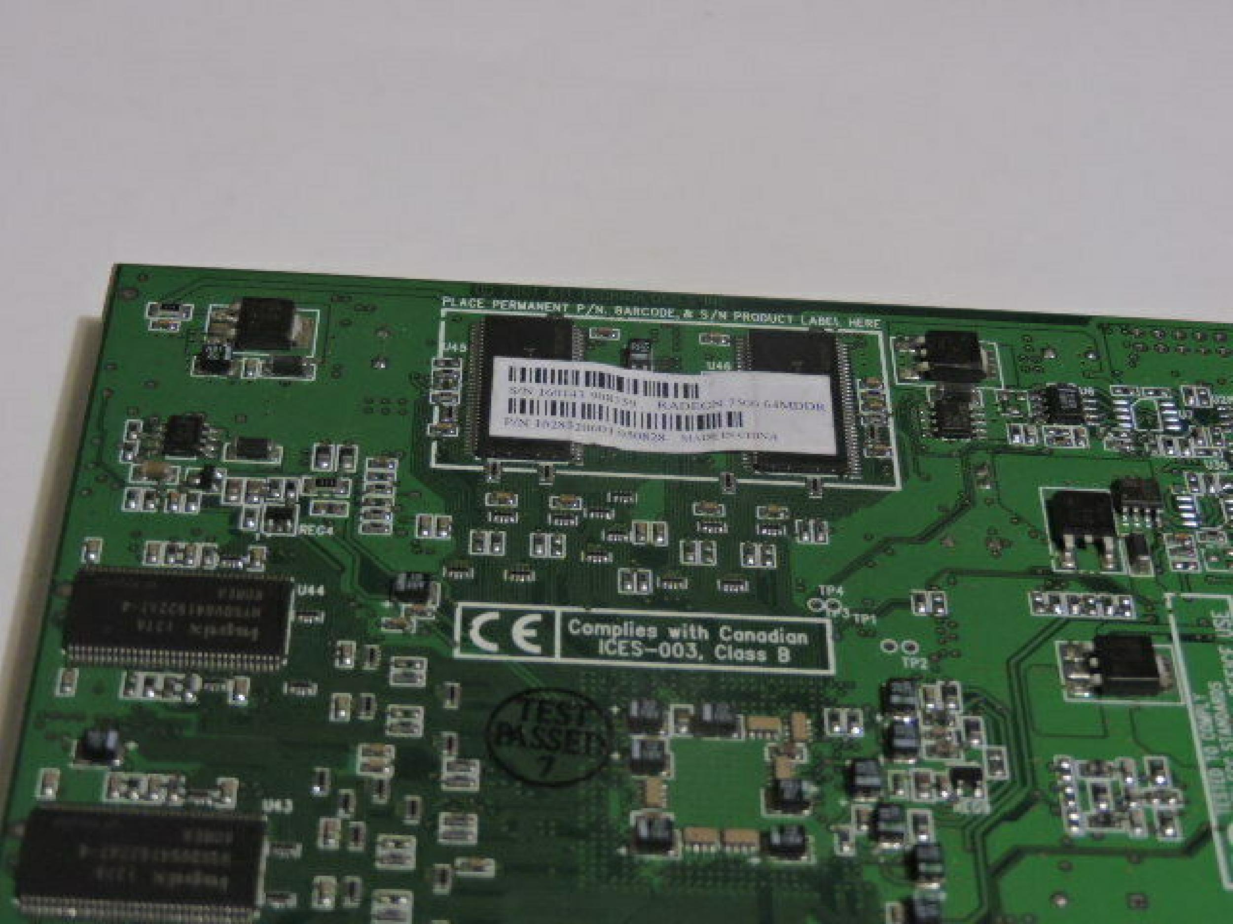 ATI 109-83200-01 64MB AGP VIDEO CARD WITH VGA DVI AND S-VIDEO OUTPUTS RADEON 7500 DDR SVIDEO