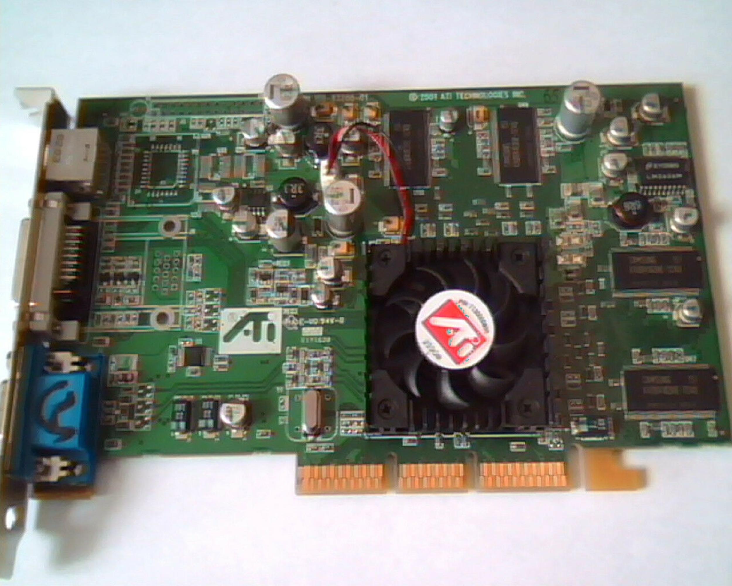 ATI 1028321000 64MB AGP VIDEO CARD WITH VGA DVI AND S-VIDEO OUTPUTS