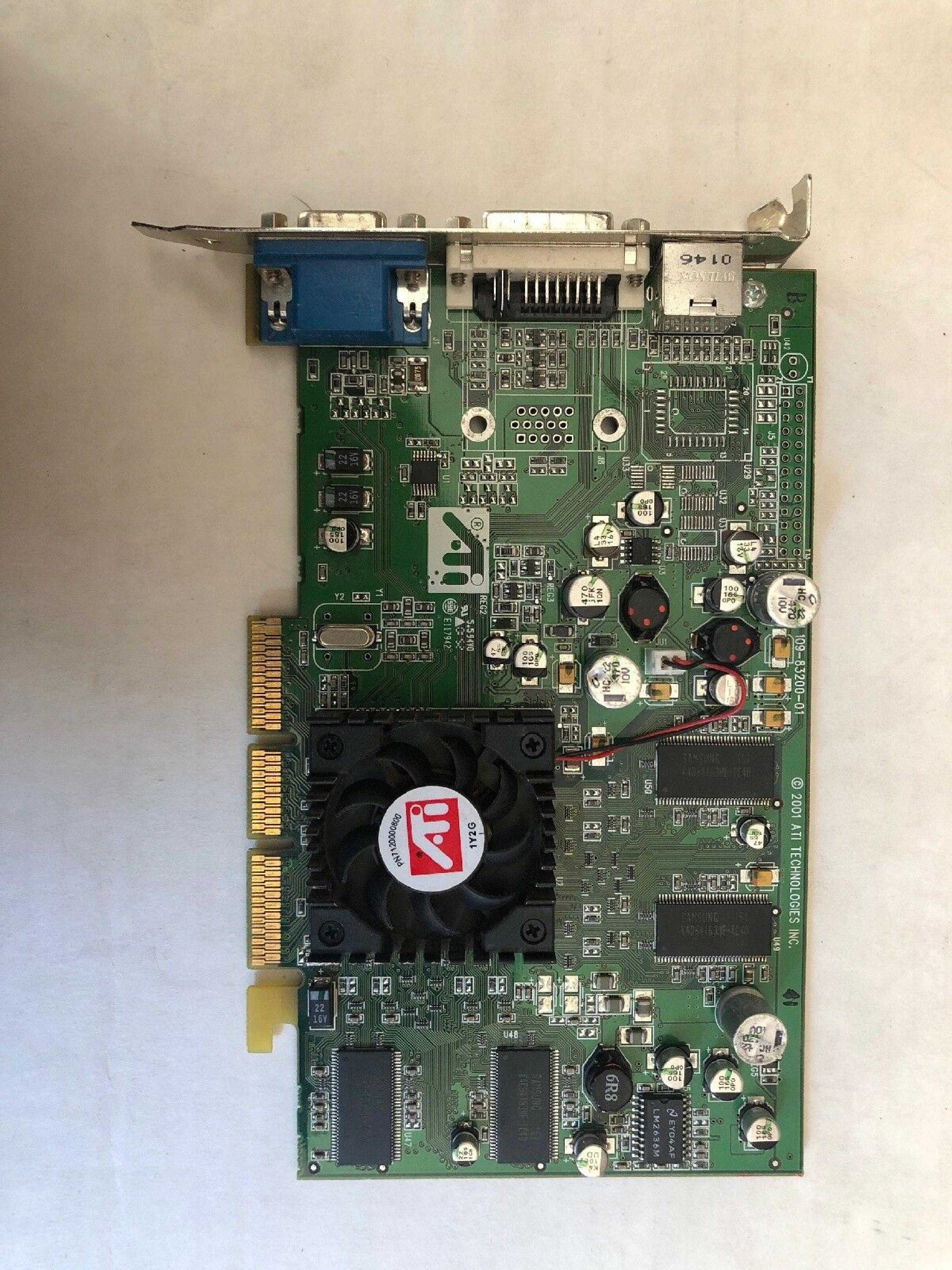 ATI 1028321000 64MB AGP VIDEO CARD WITH VGA DVI AND S-VIDEO OUTPUTS