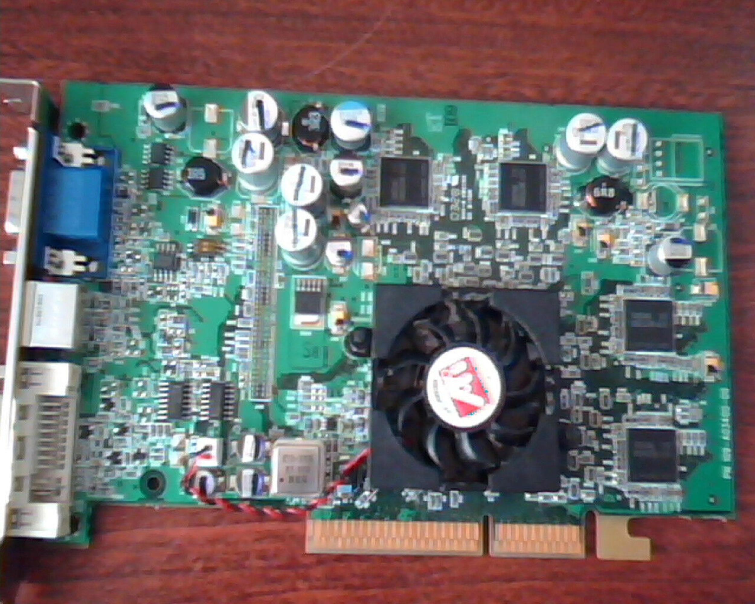ATI 102A0340700 128MB AGP VIDEO CARD WITH VGA S-VIDEO AND DVI