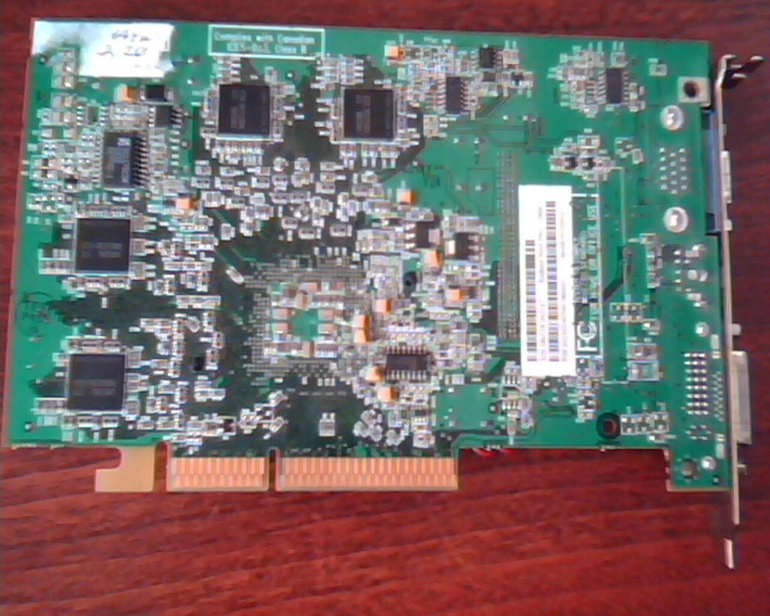 ATI 102A0340700 128MB AGP VIDEO CARD WITH VGA S-VIDEO AND DVI
