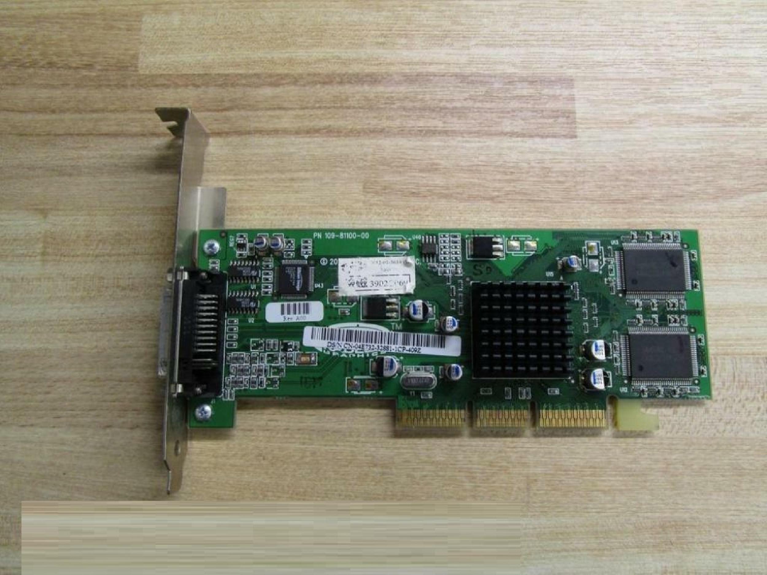 ATI 109-81100-00 16MB AGP VIDEO CARD WITH OUTPUT RAGE 128 32MB EDD PORT