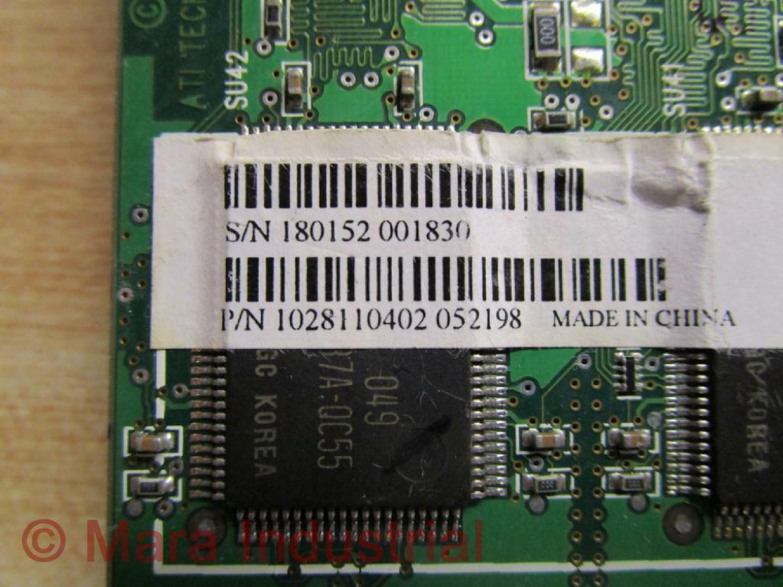 ATI 1028110402 16MB AGP VIDEO CARD WITH OUTPUT