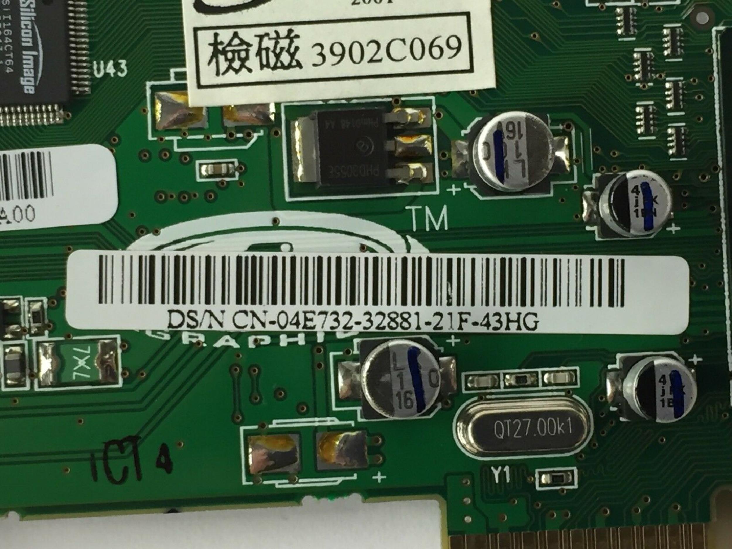 ATI 04E732 16MB AGP VIDEO CARD WITH OUTPUT 32MB EDD