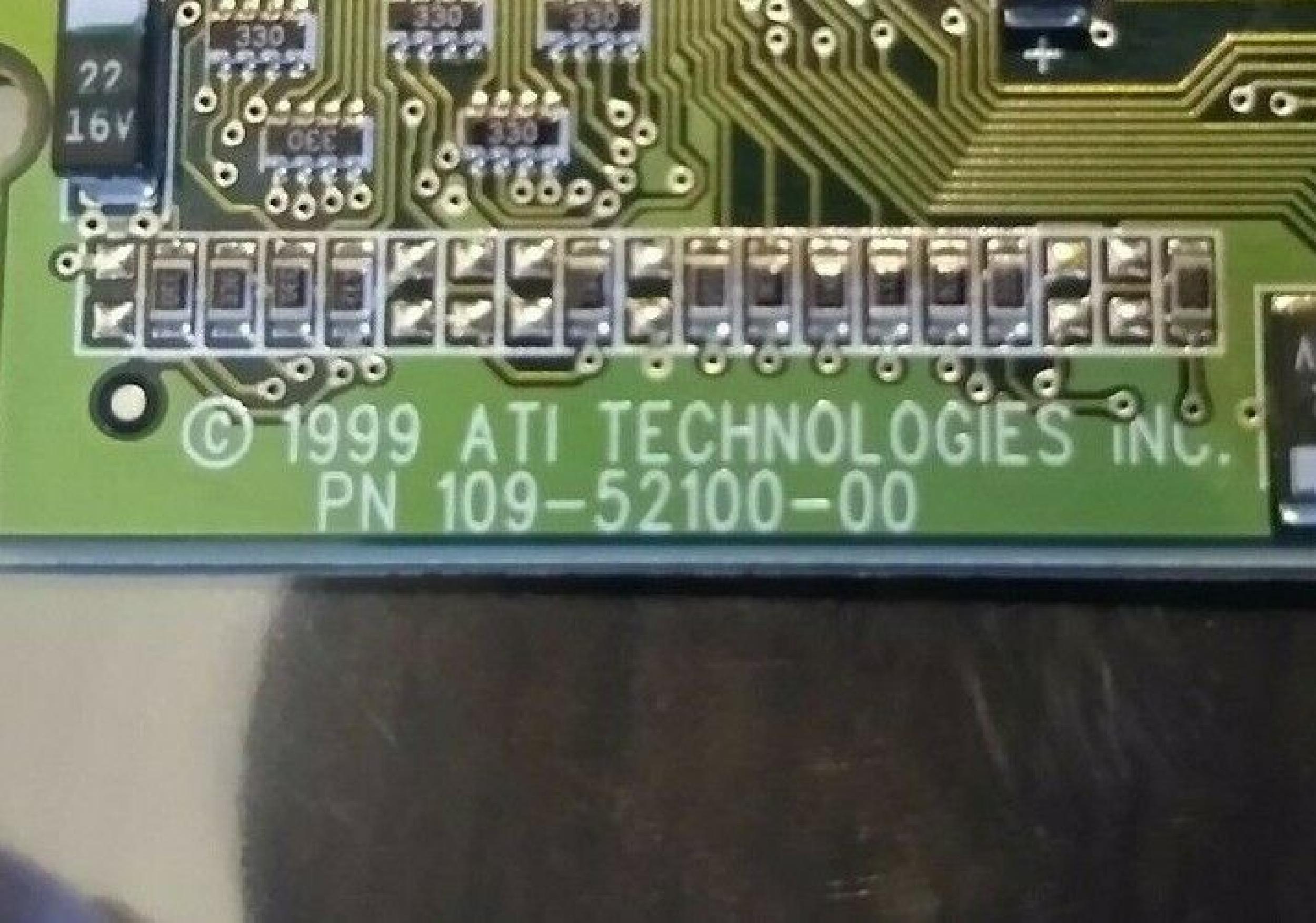 ATI 109-52100-00 32MB AGP VIDEO CARD WITH VGA OUTPUT
