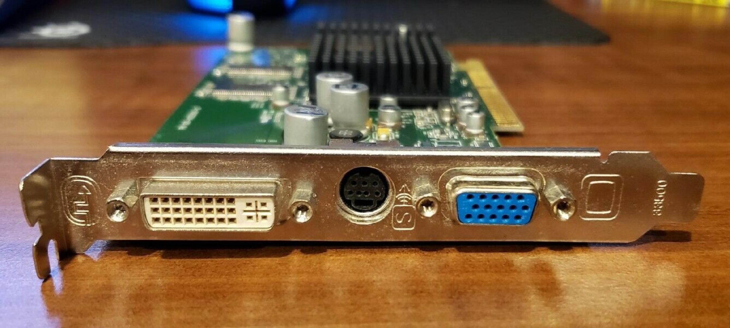 ATI 109-A03500-10 128MB AGP VIDEO CARD WITH VGA DVI AND S-VIDEO OUTPUTS