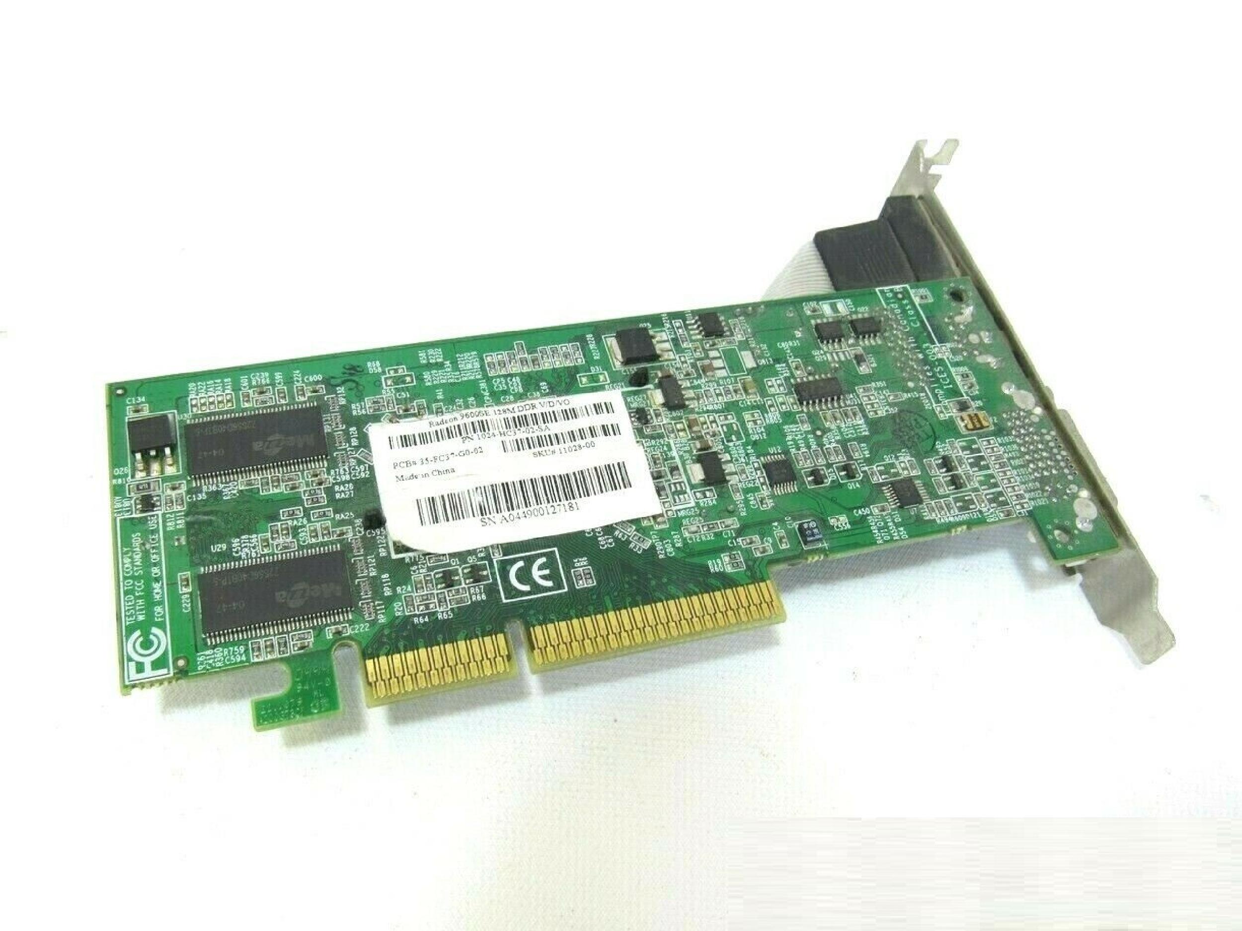 ATI 1024-HC37-02-SA 128MB AGP VIDEO CARD WITH VGA S-VIDEO AND DVI OUTPUTS