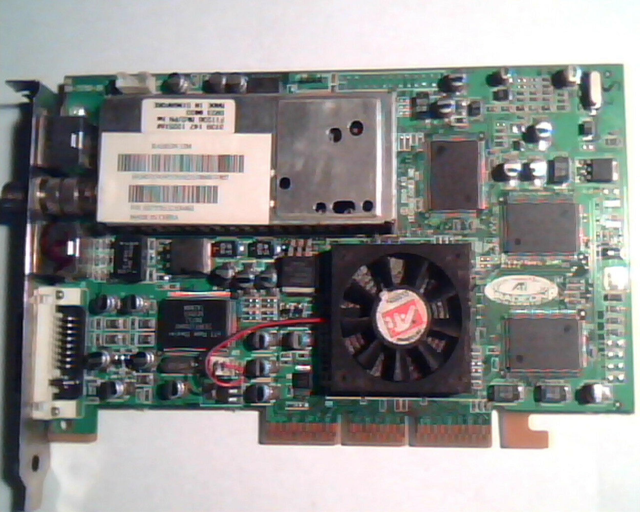 ATI 109-73700-20 32MB AGP VIDEO CARD WITH VIDEO IN/OUT TV AND DVI PORTS