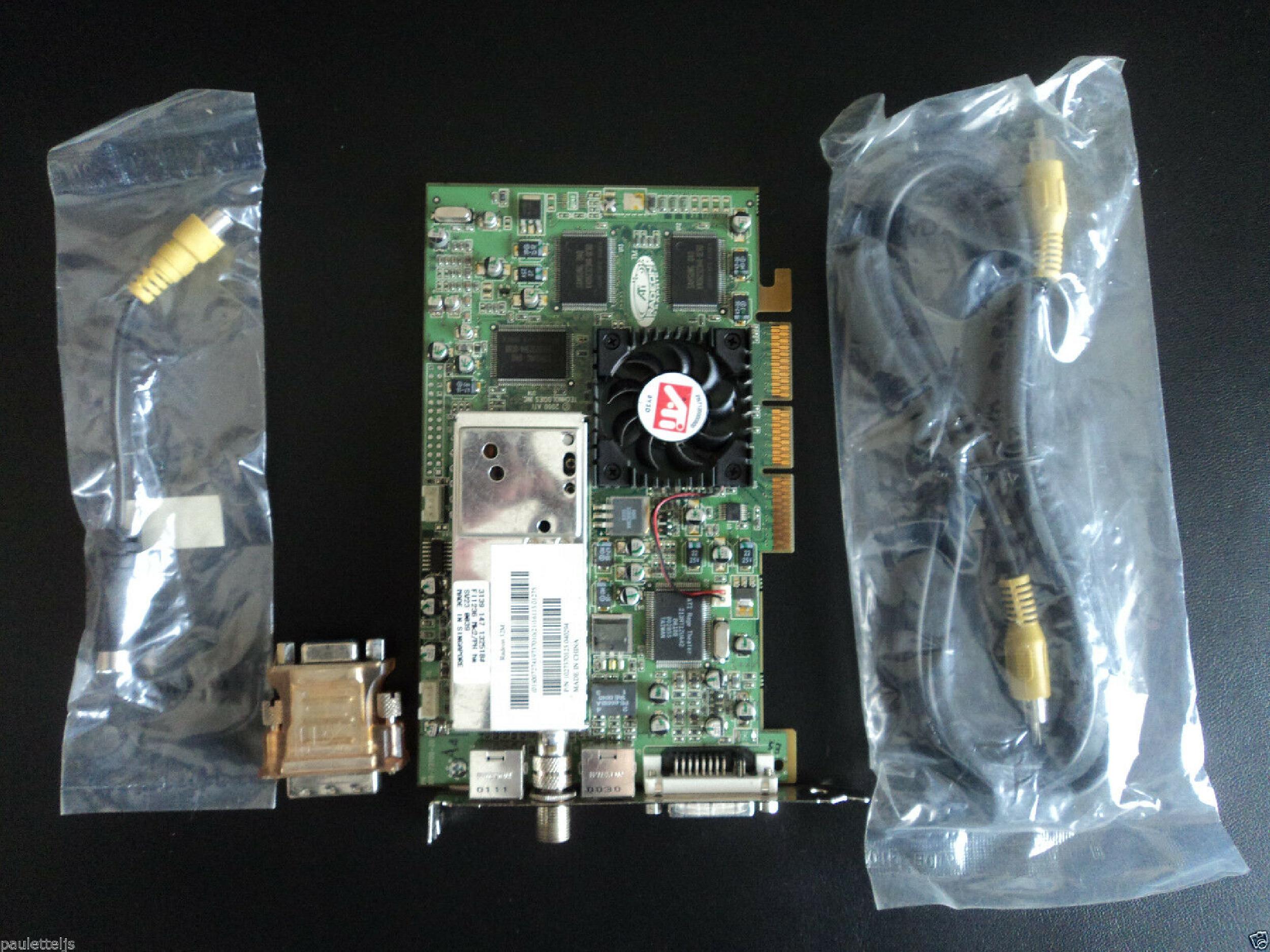 ATI 1027370123 32MB AGP VIDEO CARD WITH DVI TV IN/OUT AND CATV
