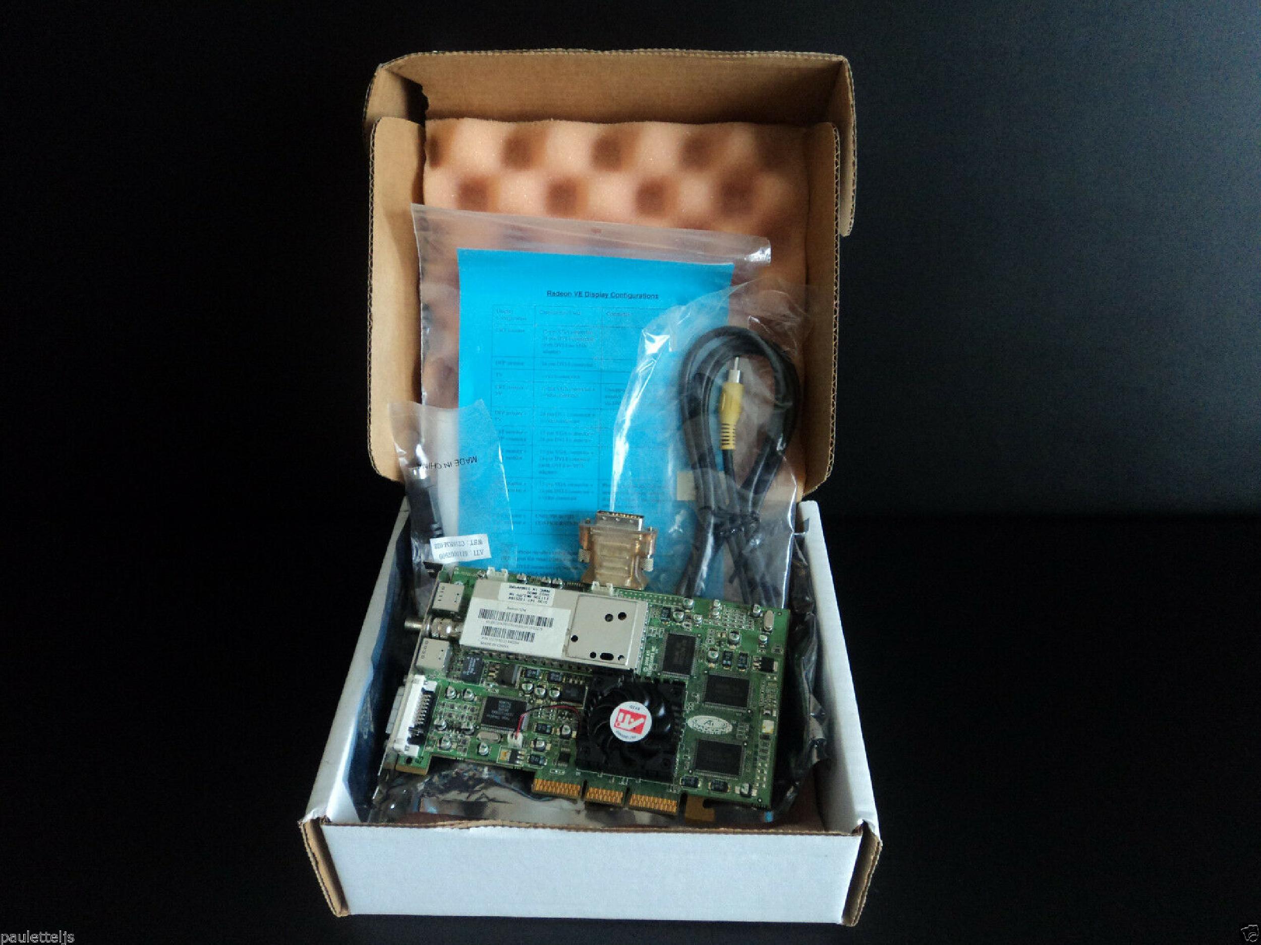 ATI 1027370123 32MB AGP VIDEO CARD WITH DVI TV IN/OUT AND CATV