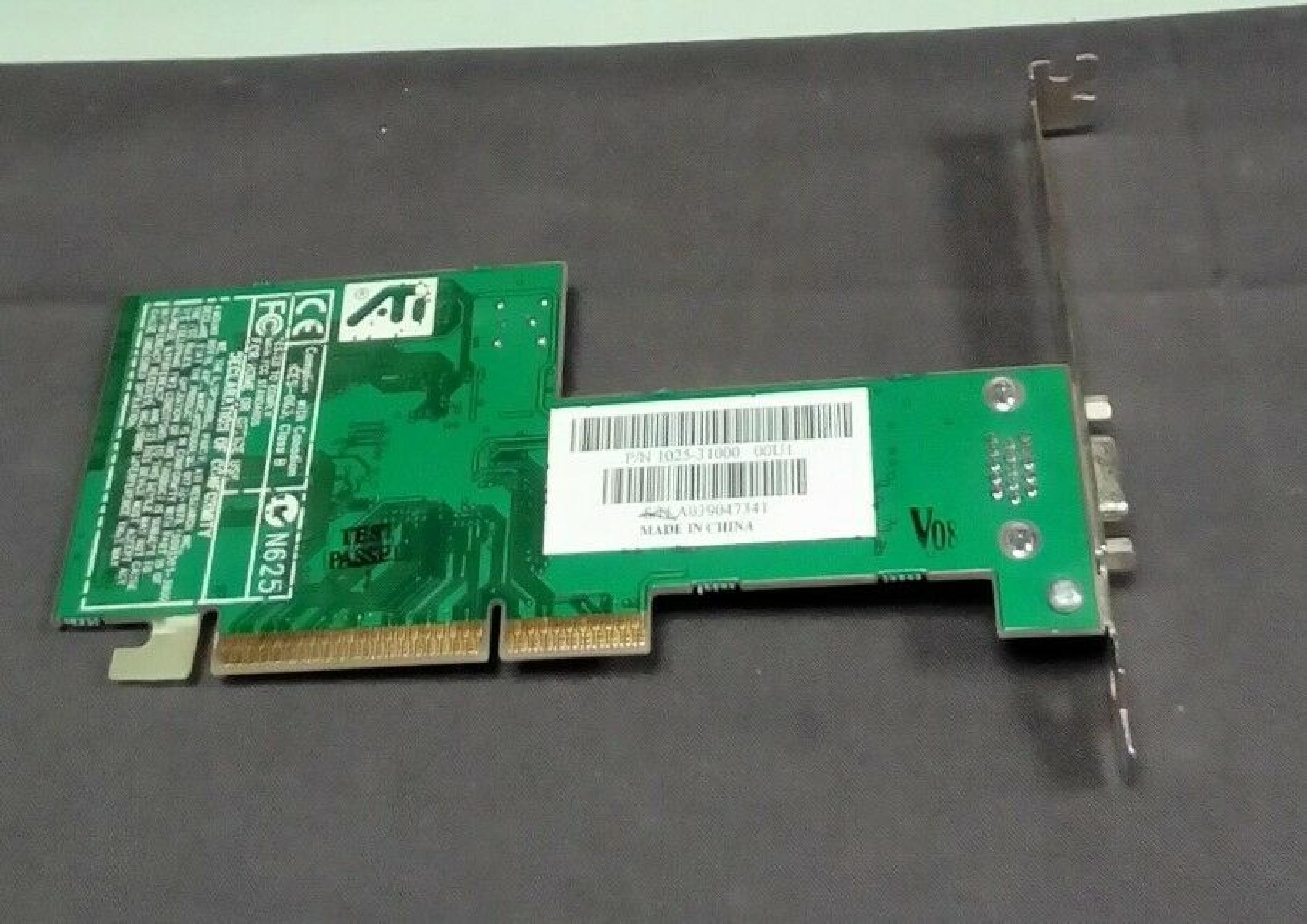 ATI 109-66700-01 8MB AGP VIDEO CARD WITH VGA OUTPUT RAGE XL PORT