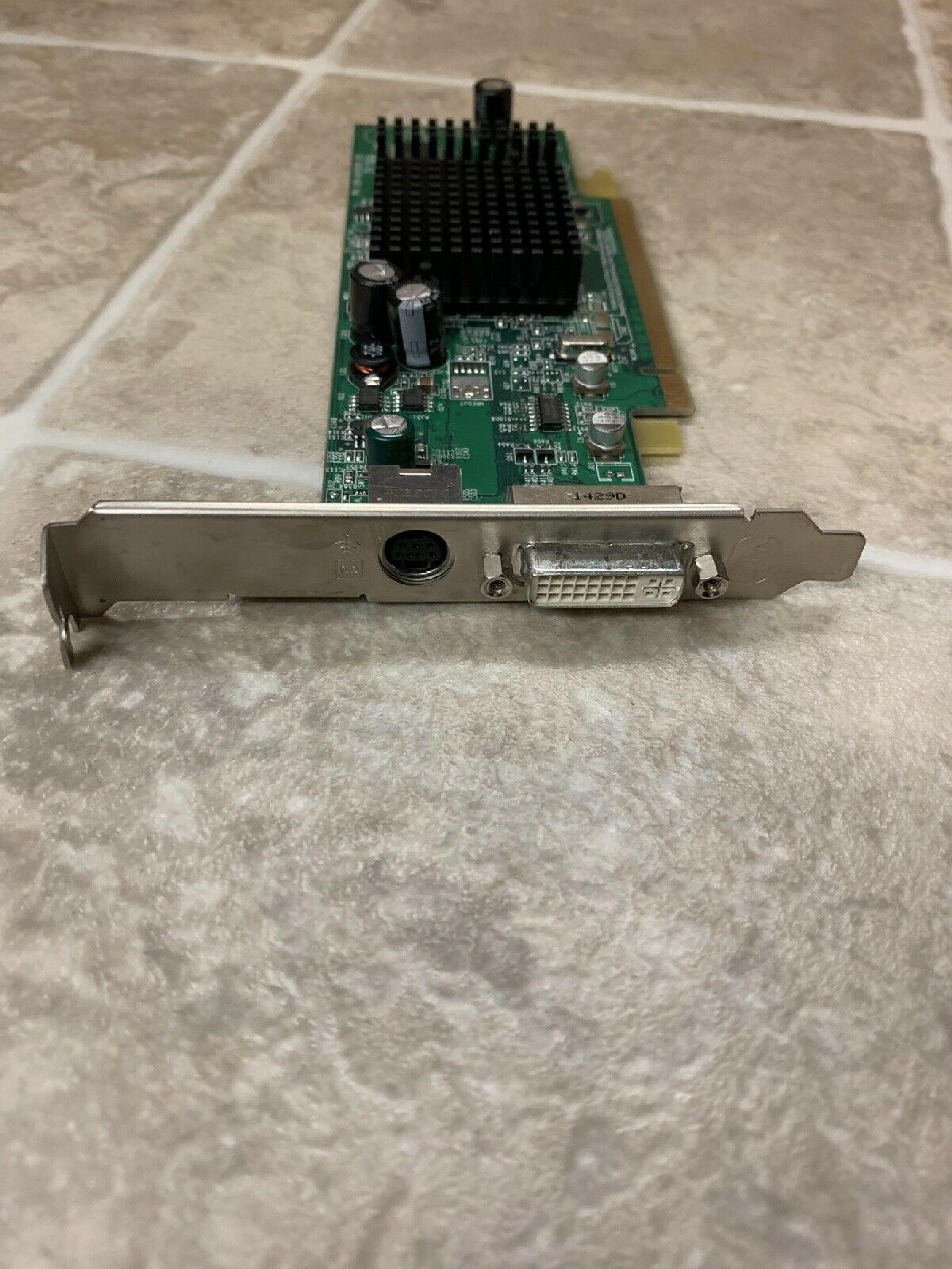 ATI 102A2600501 64MB PCI-E VIDEO CARD WITH DVI AND S-VIDEO OUTPUTS RADEON X300 128MB S-VID PORTS SVIDEO