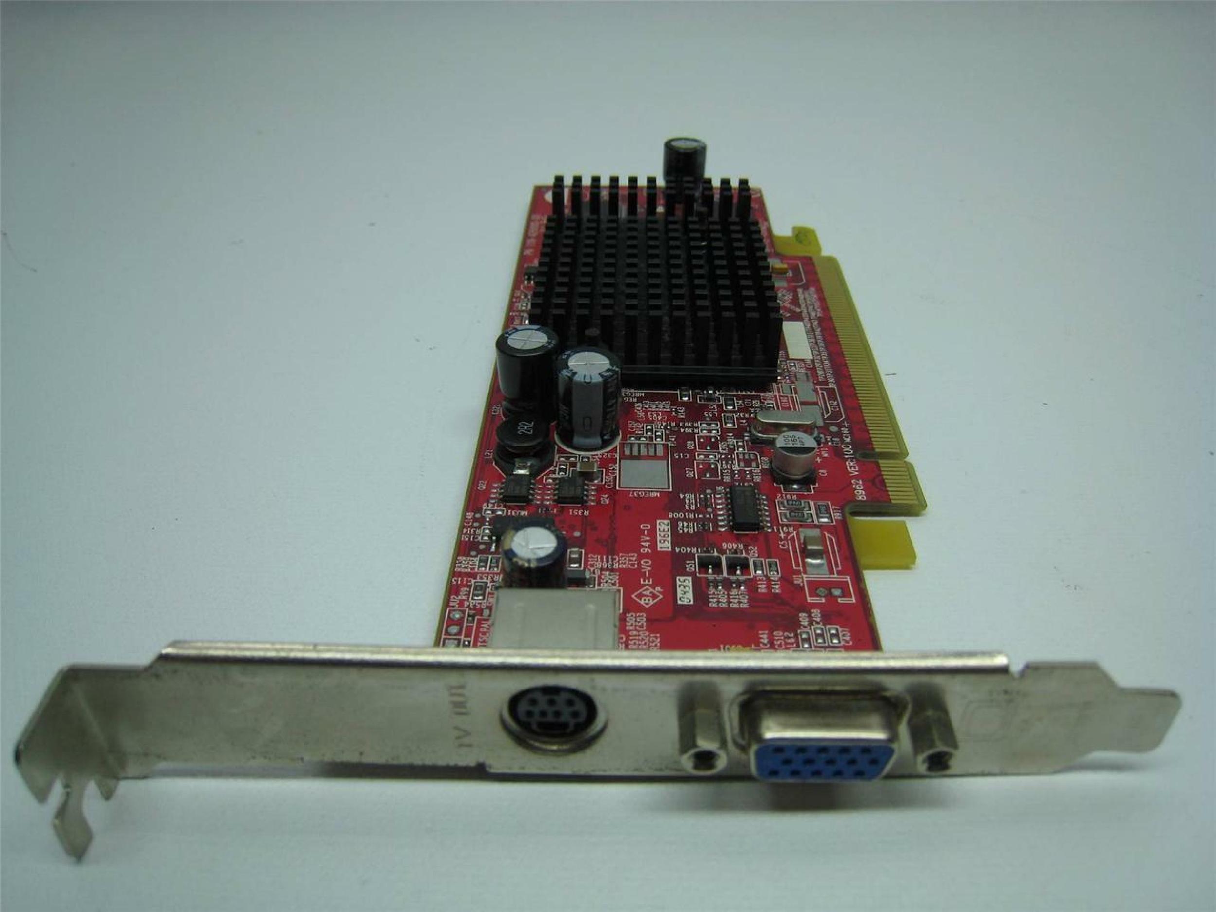 ATI 102A2600501 64MB PCI-E VIDEO CARD WITH DVI AND S-VIDEO OUTPUTS RADEON X300 128MB S-VID PORTS SVIDEO