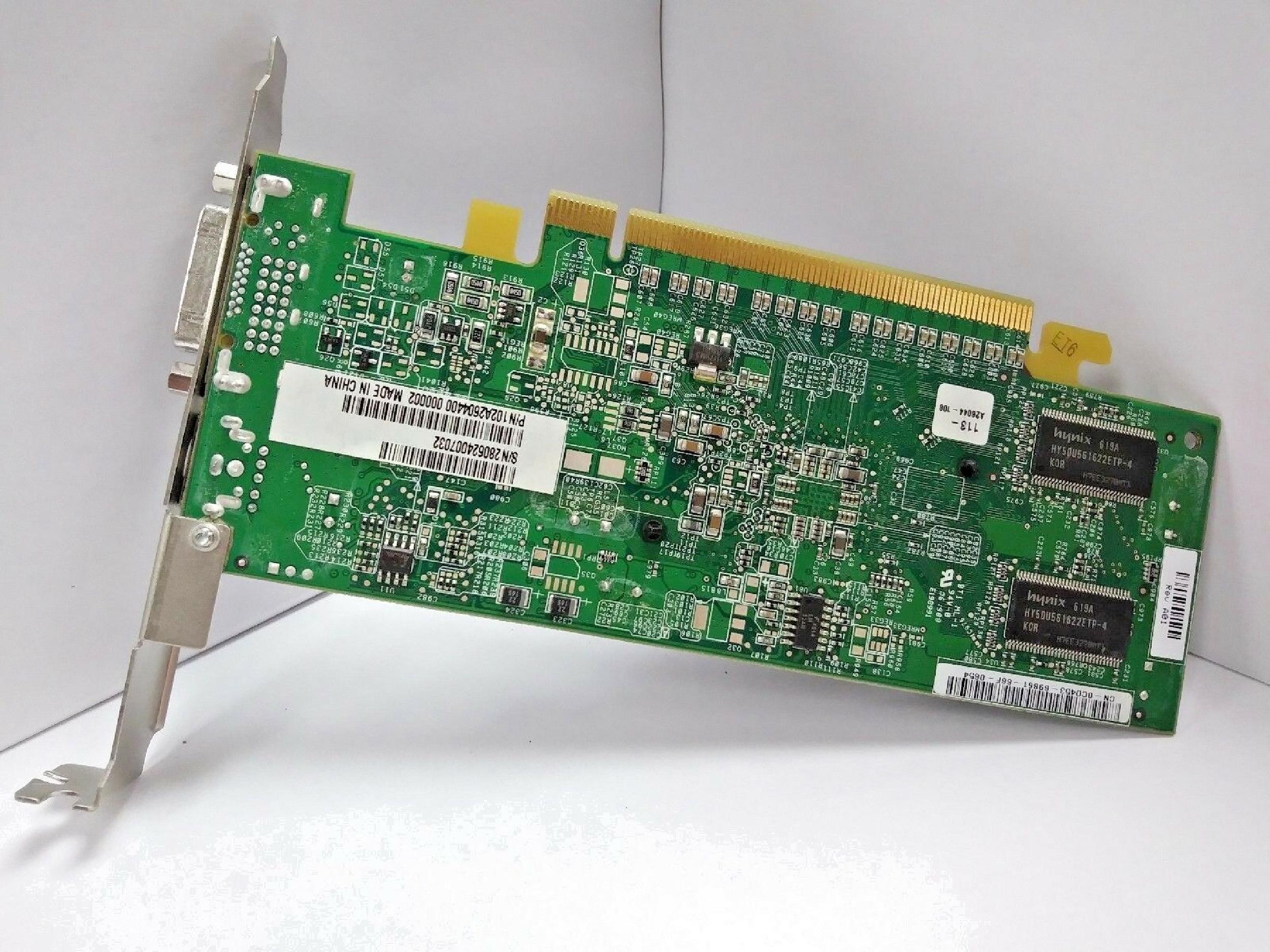 ATI 102A2601100 64MB PCI-E VIDEO CARD WITH DVI AND S-VIDEO OUTPUTS X300 SVIDEO PCIE RADEON PRO