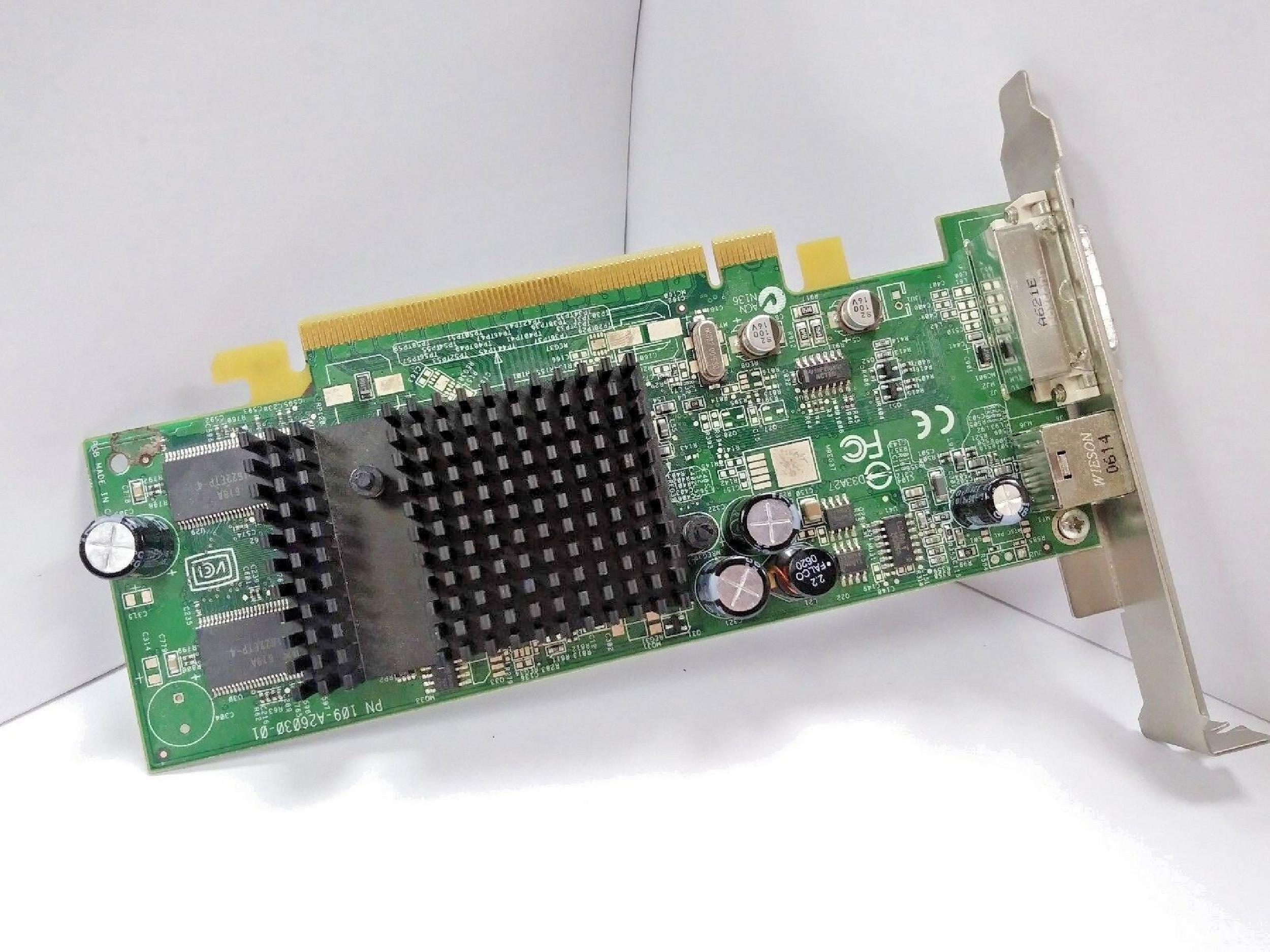 ATI 102A2601100 64MB PCI-E VIDEO CARD WITH DVI AND S-VIDEO OUTPUTS X300 SVIDEO PCIE RADEON PRO