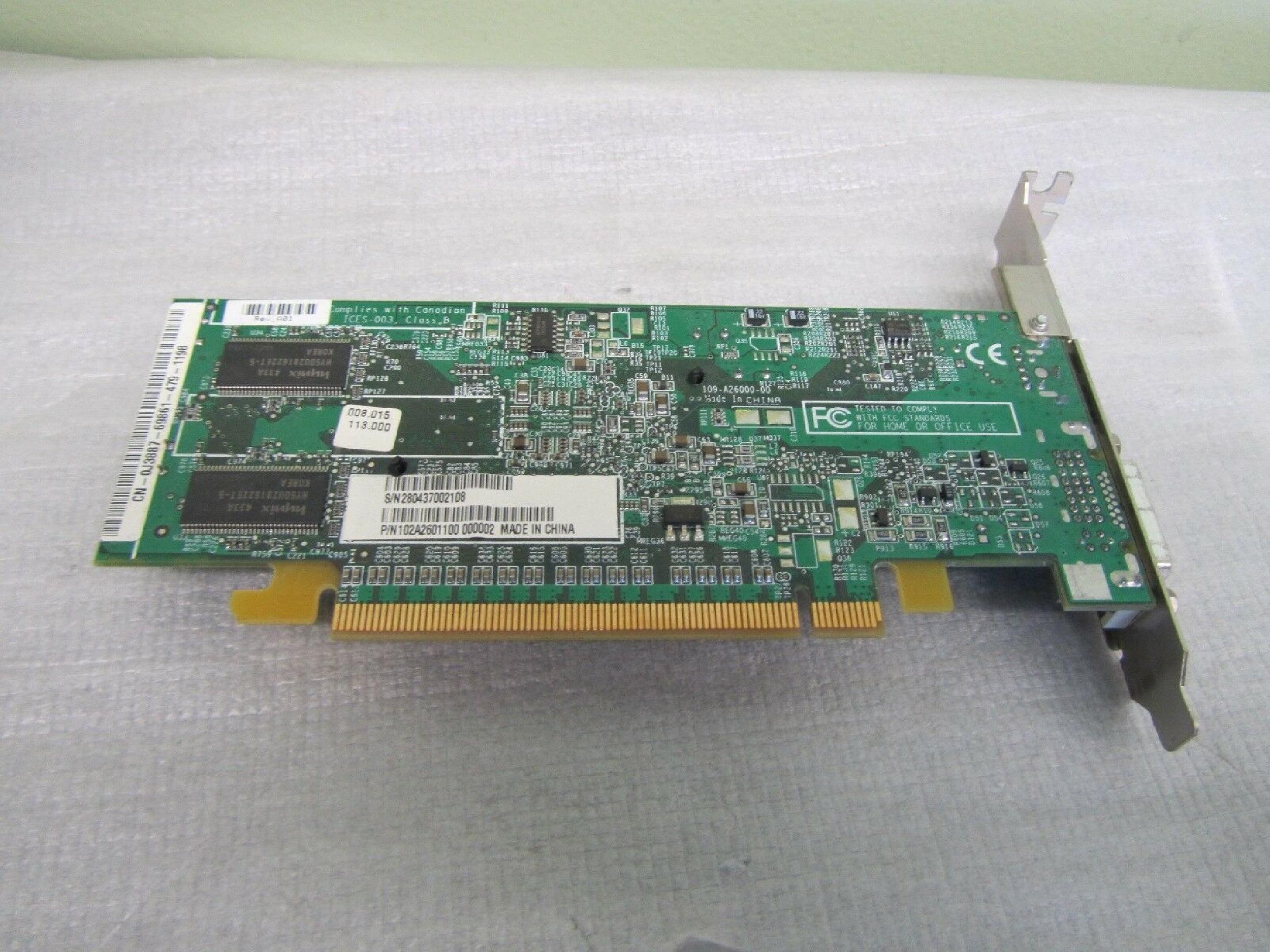 ATI 102A2601100 64MB PCI-E VIDEO CARD WITH DVI AND S-VIDEO OUTPUTS X300 SVIDEO PCIE RADEON PRO