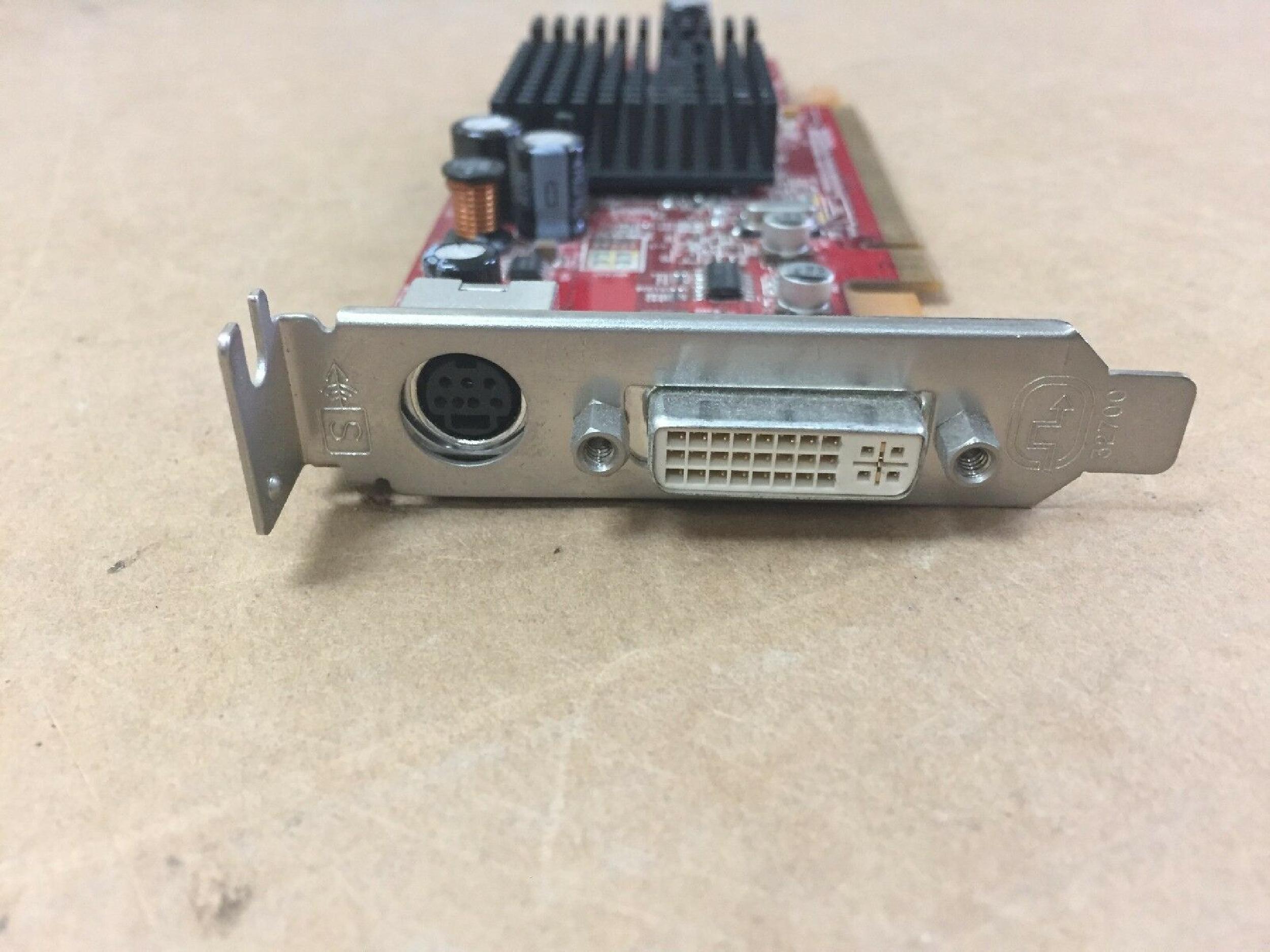 ATI 0J9133 64MB PCI-E VIDEO CARD WITH DVI AND S-VIDEO OUTPUTS RADEON X600 128MB PCI EXPRESS