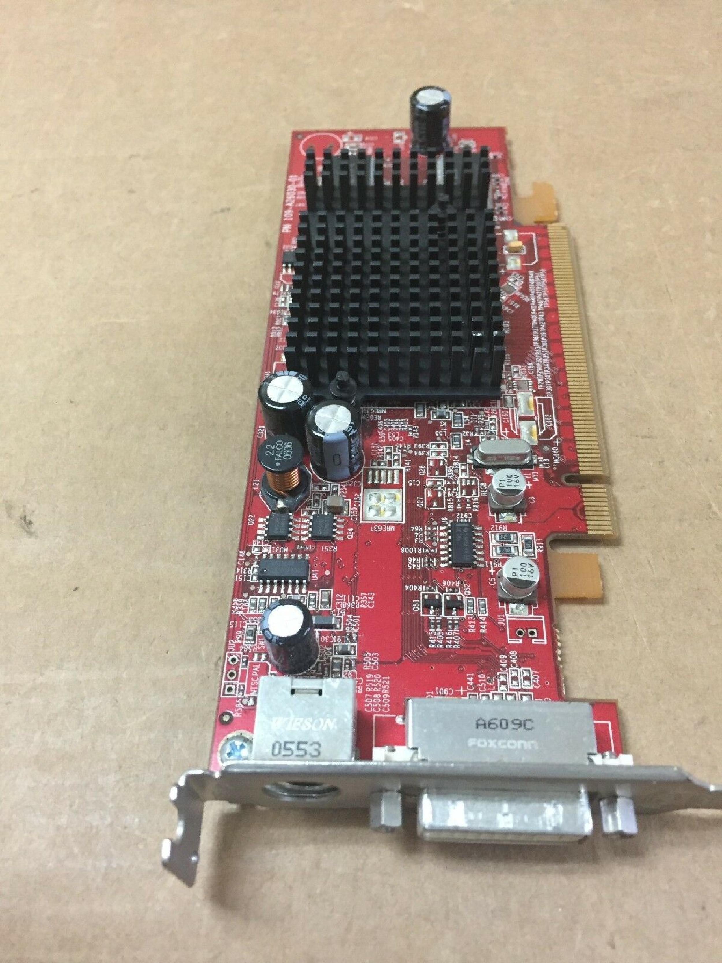 ATI 0J9133 64MB PCI-E VIDEO CARD WITH DVI AND S-VIDEO OUTPUTS RADEON X600 128MB PCI EXPRESS