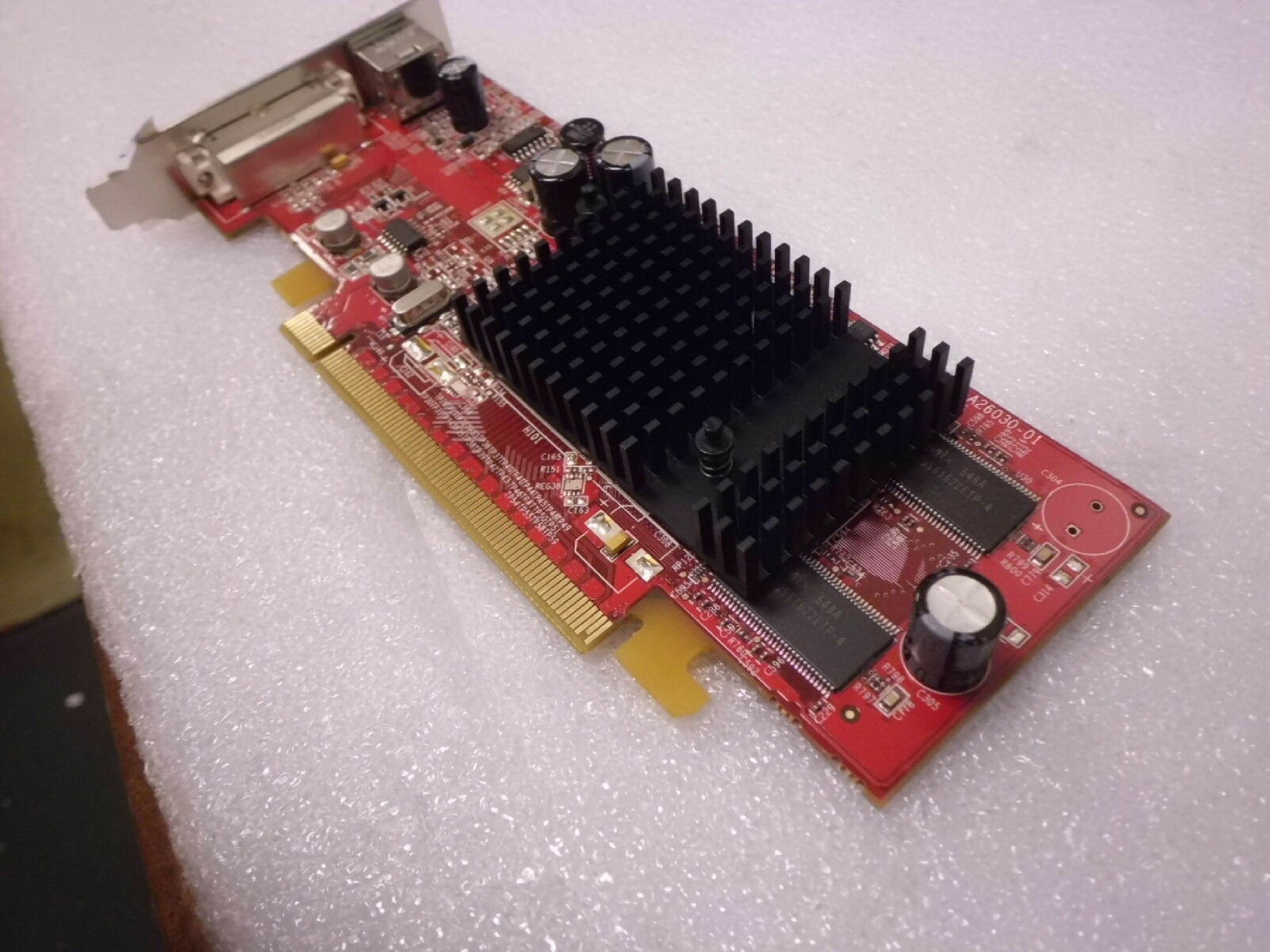 ATI 0J9133 64MB PCI-E VIDEO CARD WITH DVI AND S-VIDEO OUTPUTS RADEON X600 128MB PCI EXPRESS