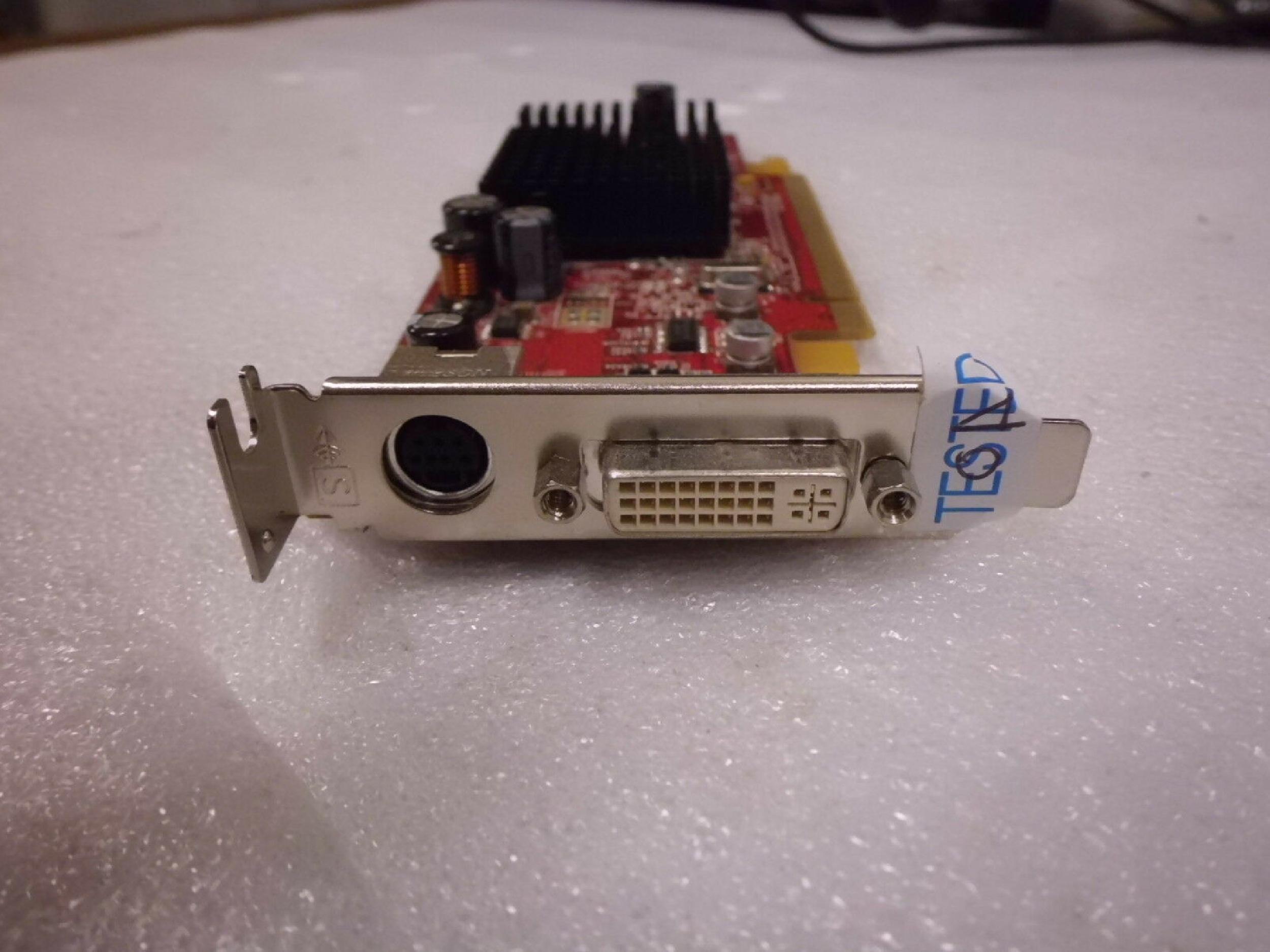 ATI 0J9133 64MB PCI-E VIDEO CARD WITH DVI AND S-VIDEO OUTPUTS RADEON X600 128MB PCI EXPRESS