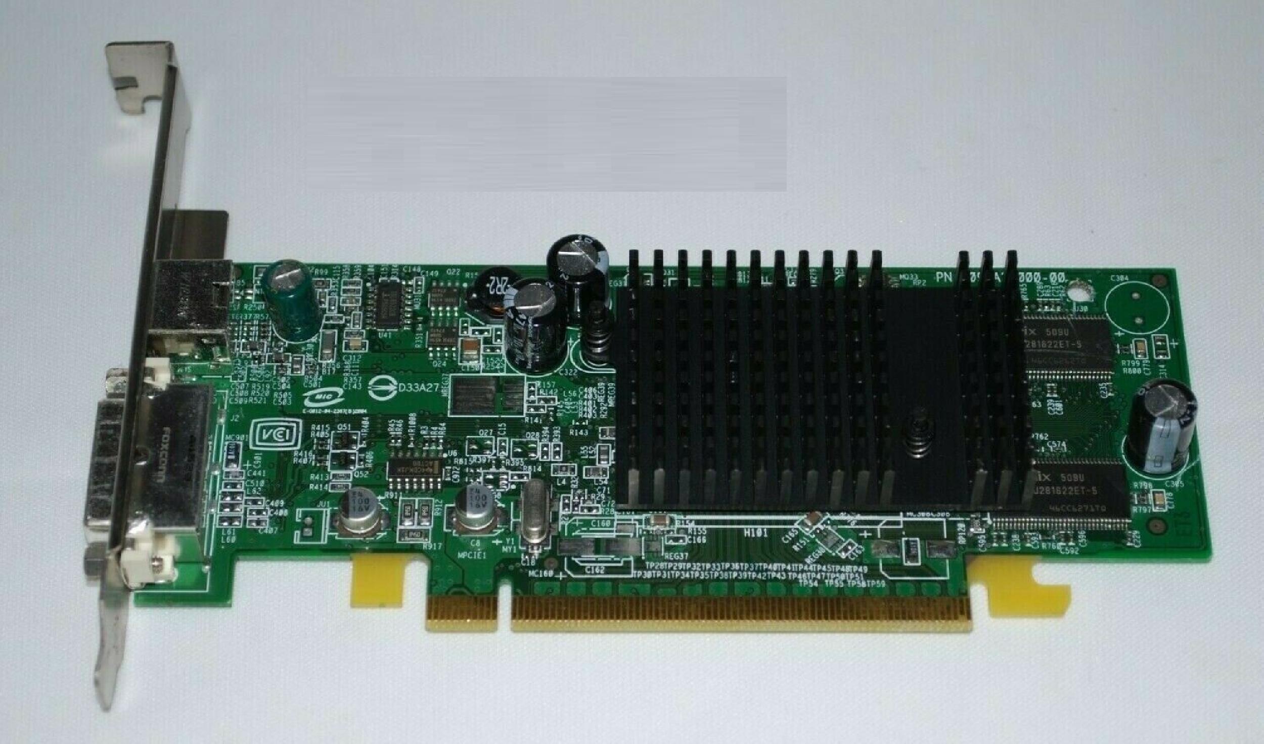 ATI 0J3887 64MB PCI-E VIDEO CARD WITH DVI AND S-VIDEO OUTPUTS X300 SVIDEO PCIE