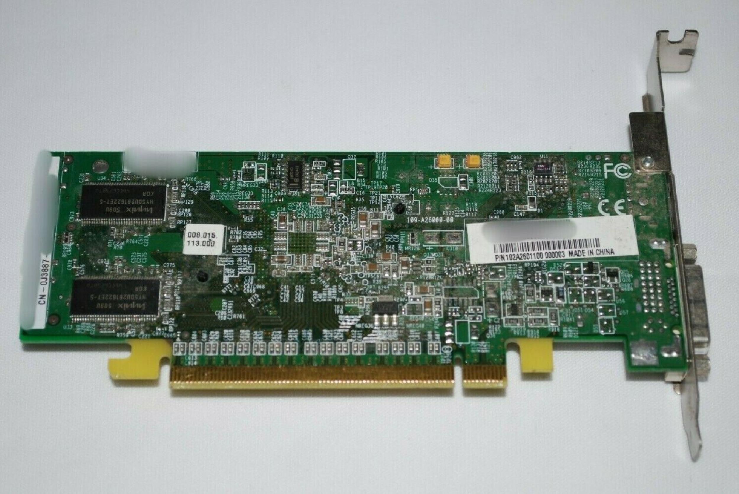 ATI 0J3887 64MB PCI-E VIDEO CARD WITH DVI AND S-VIDEO OUTPUTS X300 SVIDEO PCIE