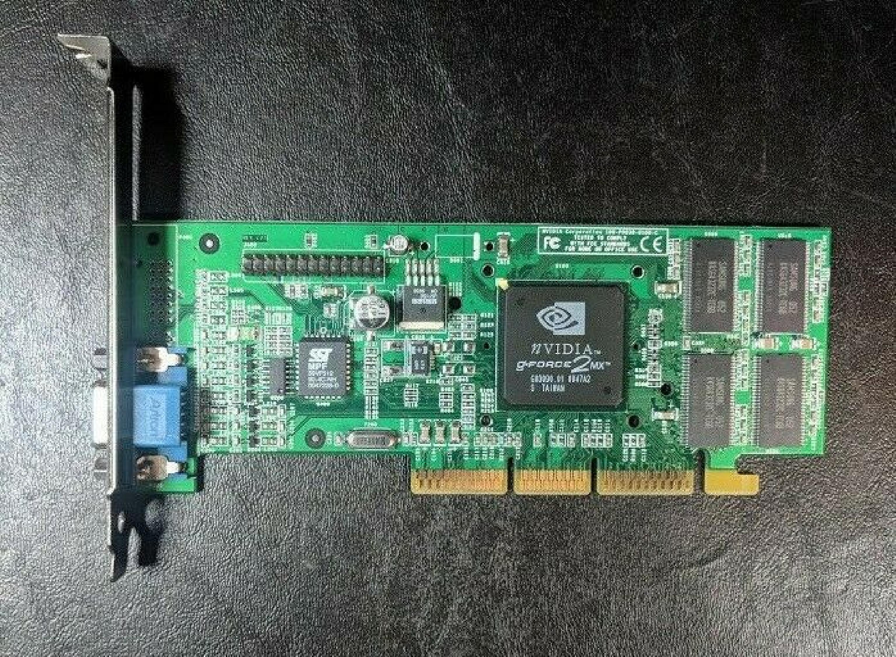 NVIDIA 180-P0039-0100-C 32MB AGP VIDEO CARD WITH VGA OUTPUT