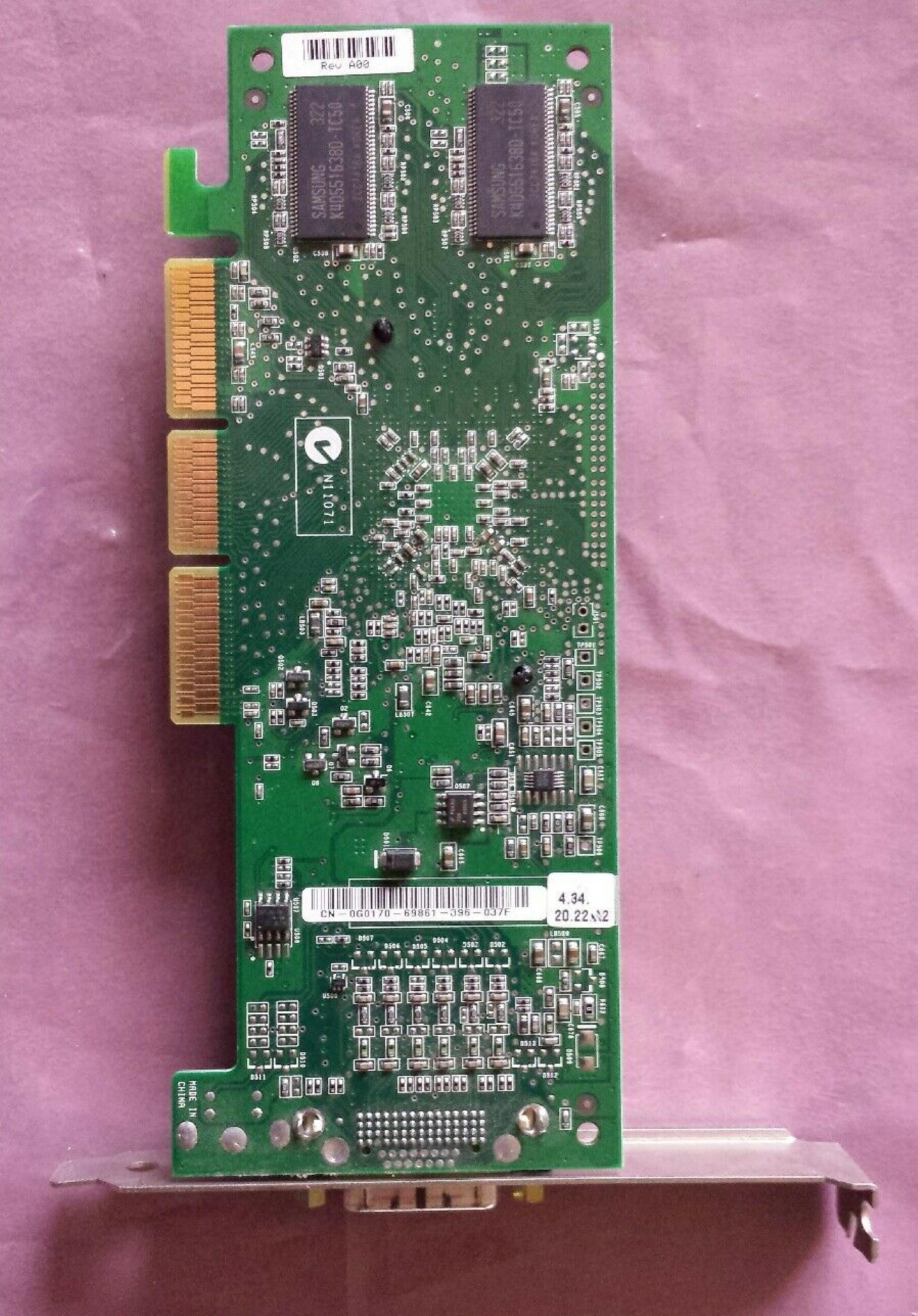 NVIDIA / DELL / ATI 180-10118-0000-A04 128MB AGP VIDEO CARD DMS59 DVI 64MB WITH DMS-59 OUTPUT QUADRO NVS 280