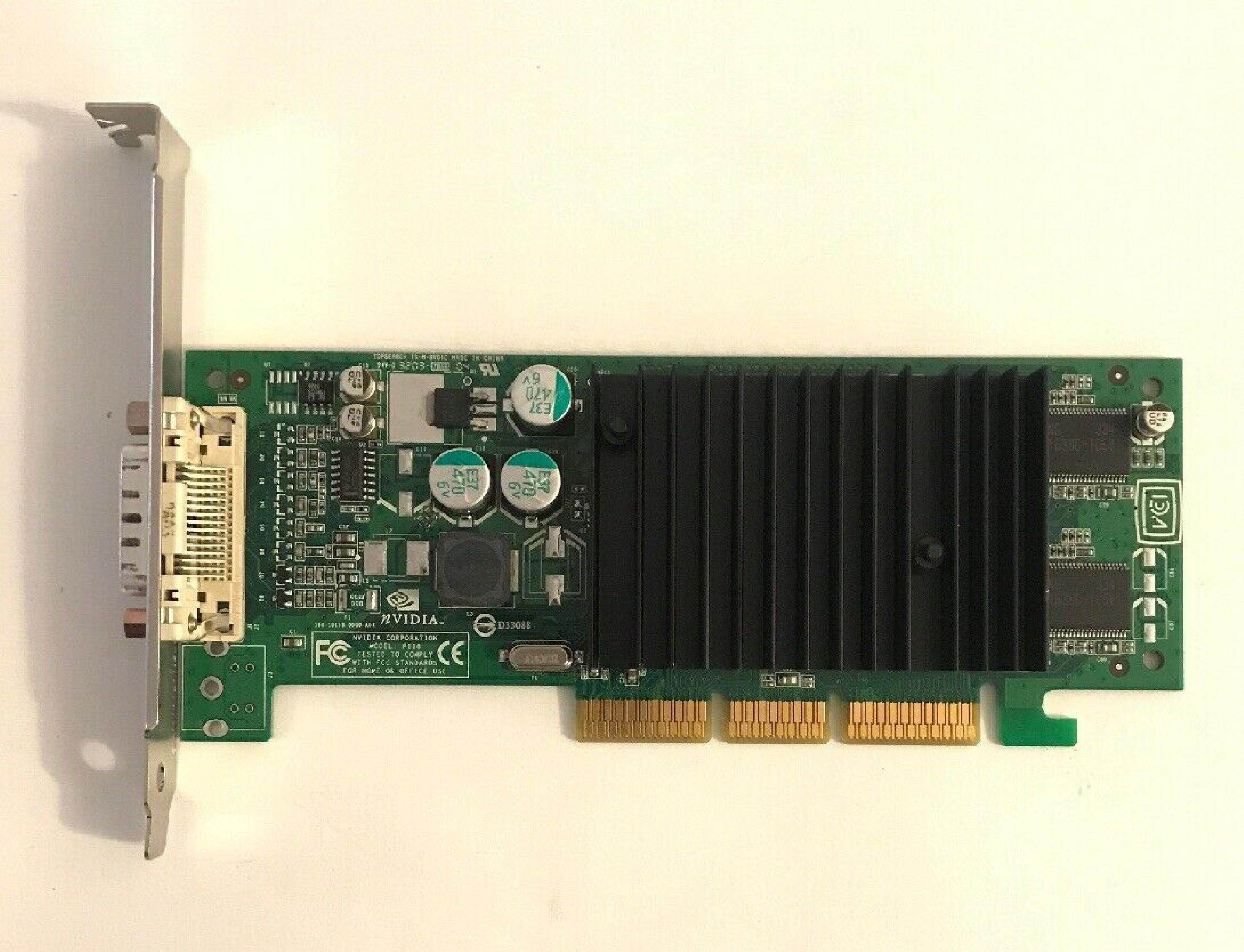 NVIDIA / COMPAQ / HEWLETT PACKARD / HP / DELL / ATI / PNY P118 64MB AGP VIDEO CARD DMS59 128MB DVI WITH OUTPUT GEFORCE MX440 MX 440 D33088 P118 DMS-59 PORT NV34 MONZA QUADRO NVS 280 GEFORCE2 OUT