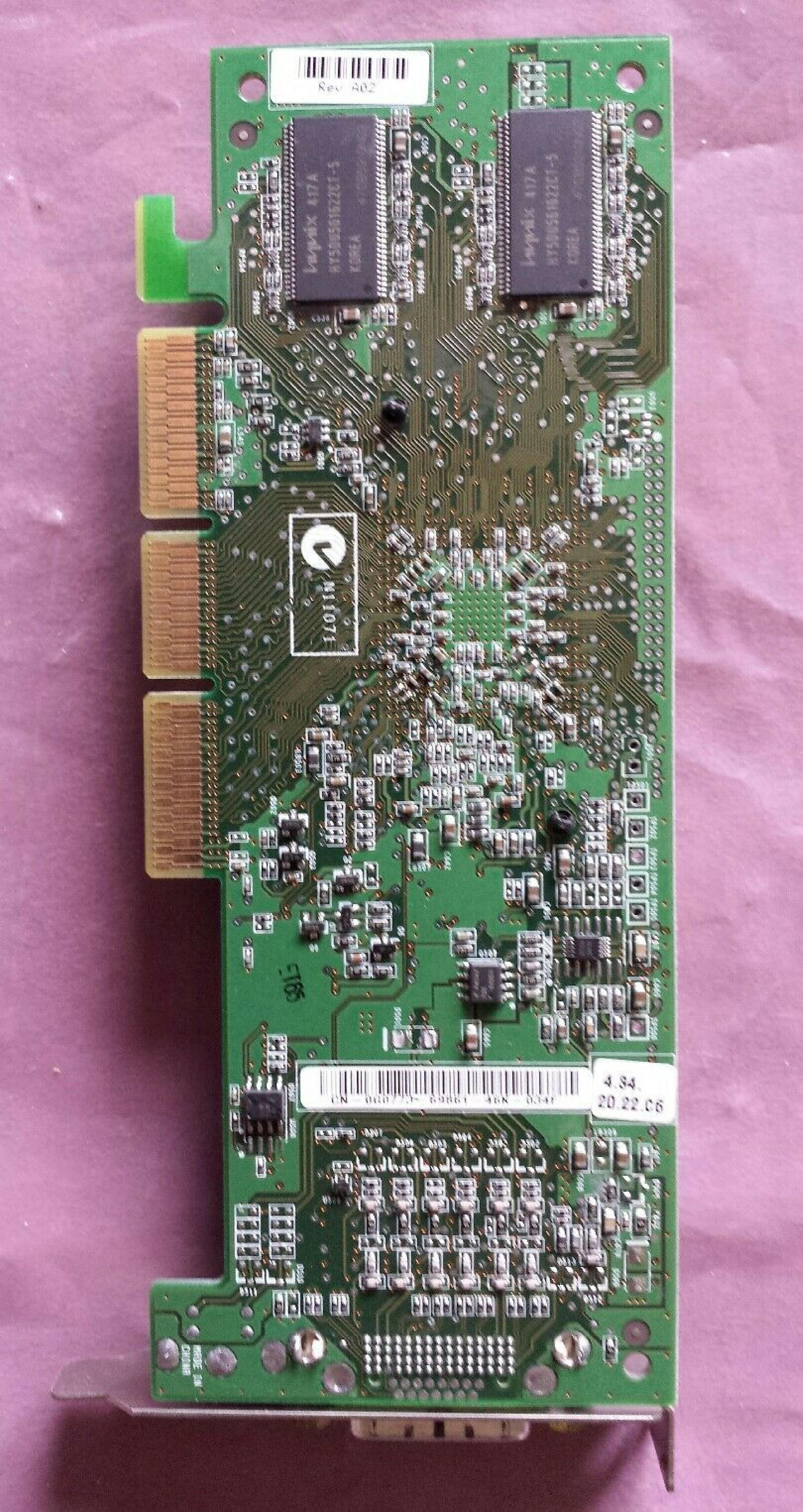 NVIDIA / ATI 0G0773 64MB AGP VIDEO CARD DMS59 QUADRO NVS 280 WITH DMS-59 OUTPUT