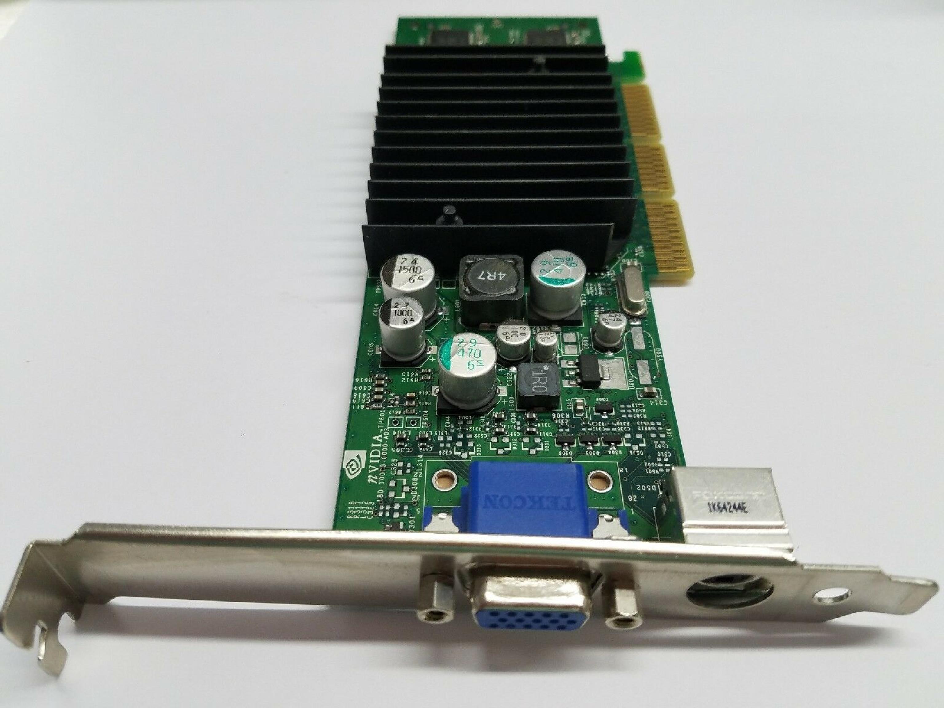 NVIDIA / GATEWAY 2000 N11071 128MB AGP VIDEO CARD DVI 64MB WITH S-VIDEO AND PORTS DMS59 FULL PLATE 32MB QUADRO2MXR G14623.01 QUADRO 2 MXR VGA CONNECTOR GFORCE2MX 200