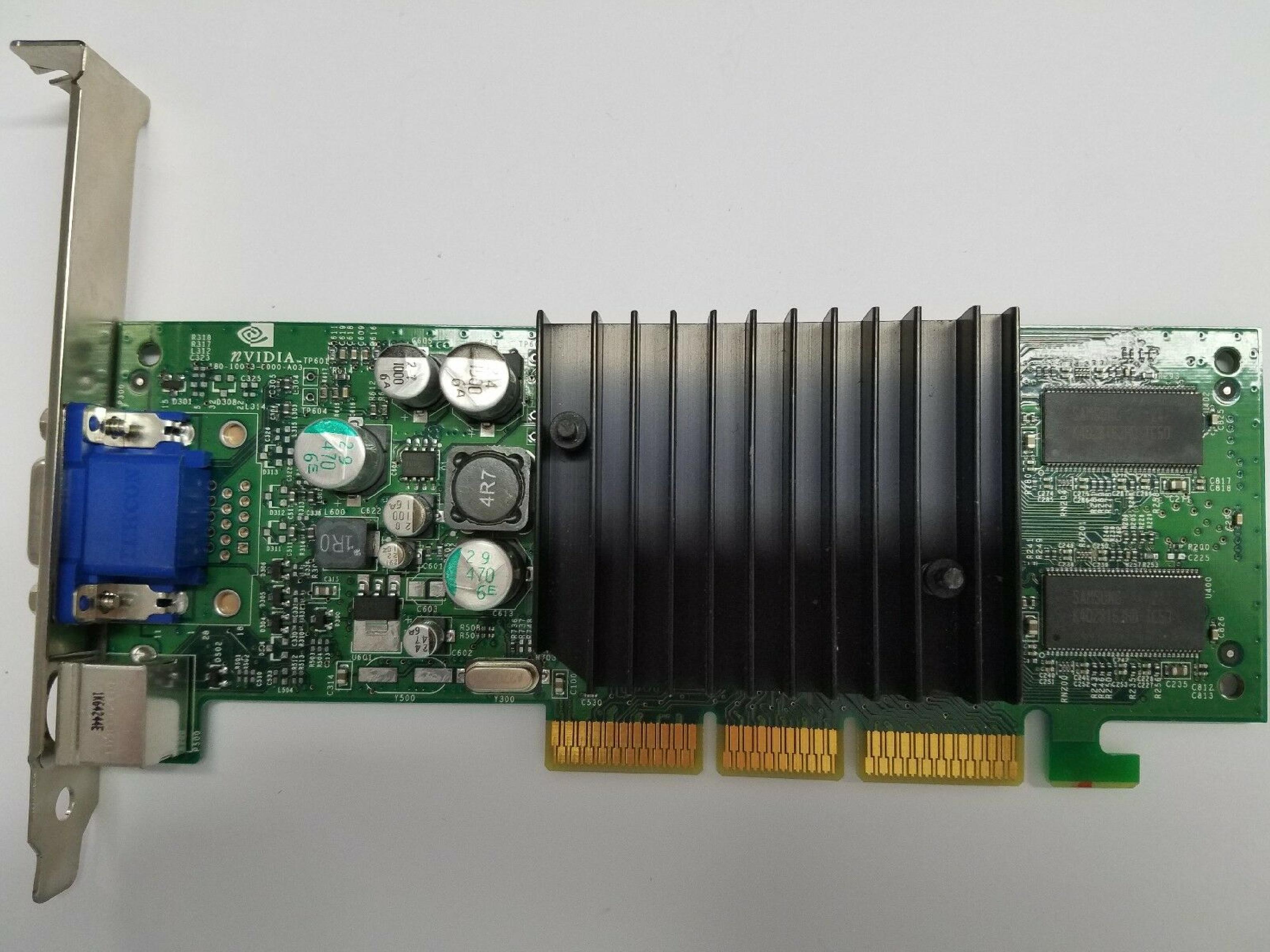 NVIDIA / GATEWAY 2000 N11071 128MB AGP VIDEO CARD DVI 64MB WITH S-VIDEO AND PORTS DMS59 FULL PLATE 32MB QUADRO2MXR G14623.01 QUADRO 2 MXR VGA CONNECTOR GFORCE2MX 200