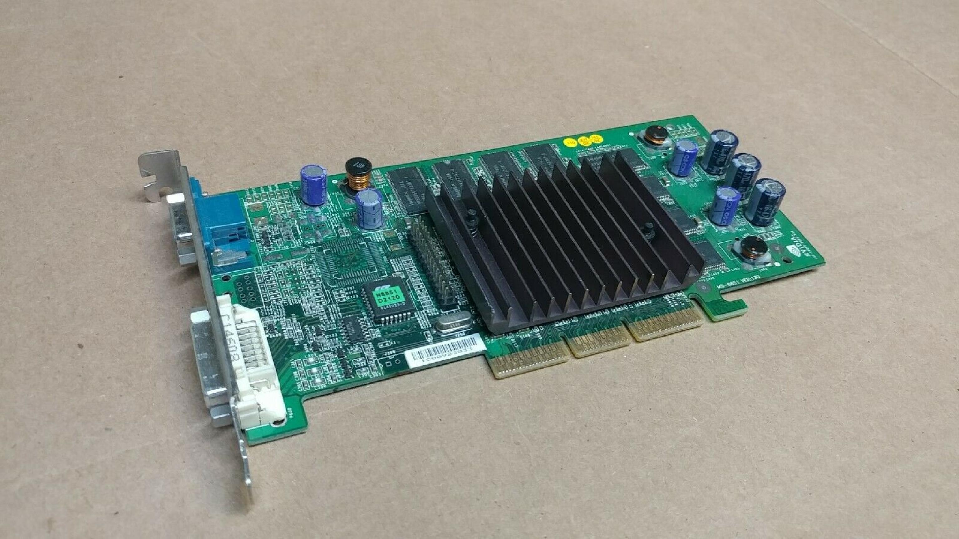 NVIDIA TW-04N857-69700 64MB AGP VIDEO CARD WITH AGP AND DVI OUTPUTS