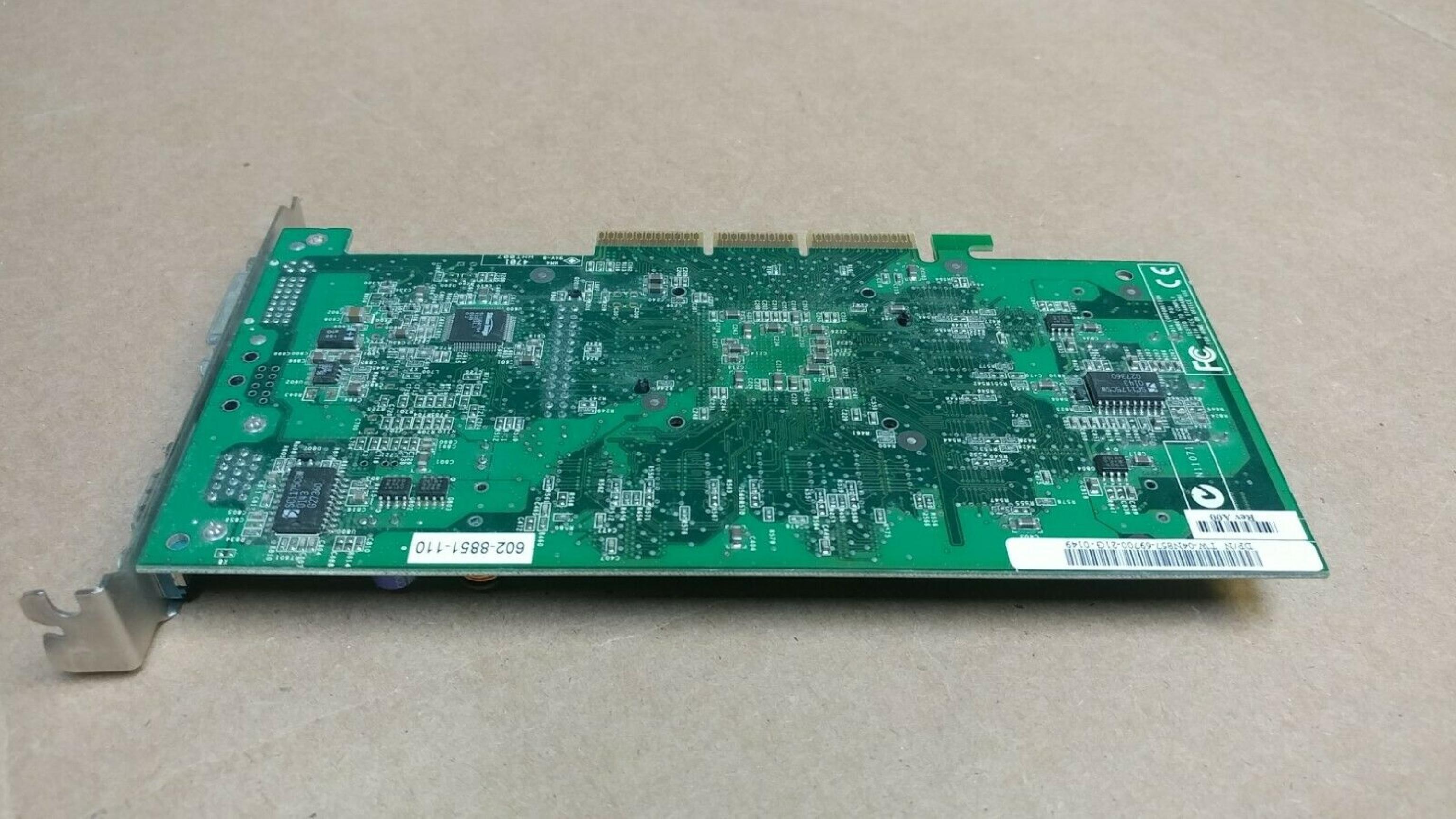 NVIDIA TW-04N857-69700 64MB AGP VIDEO CARD WITH AGP AND DVI OUTPUTS