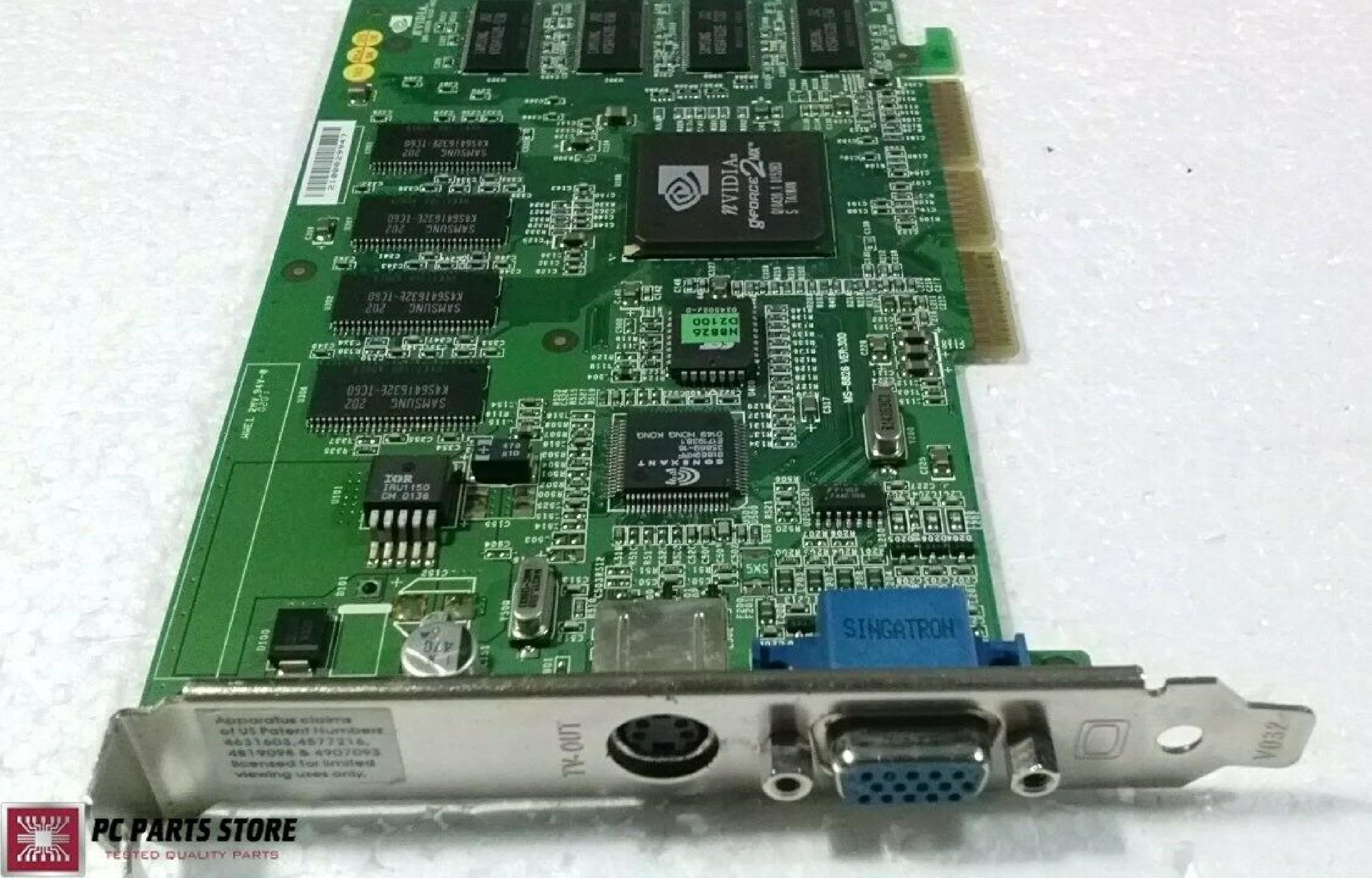 NVIDIA P36 64MB AGP VIDEO CARD WITH VGA AND TV-OUT S-VIDEO OUTPUTS