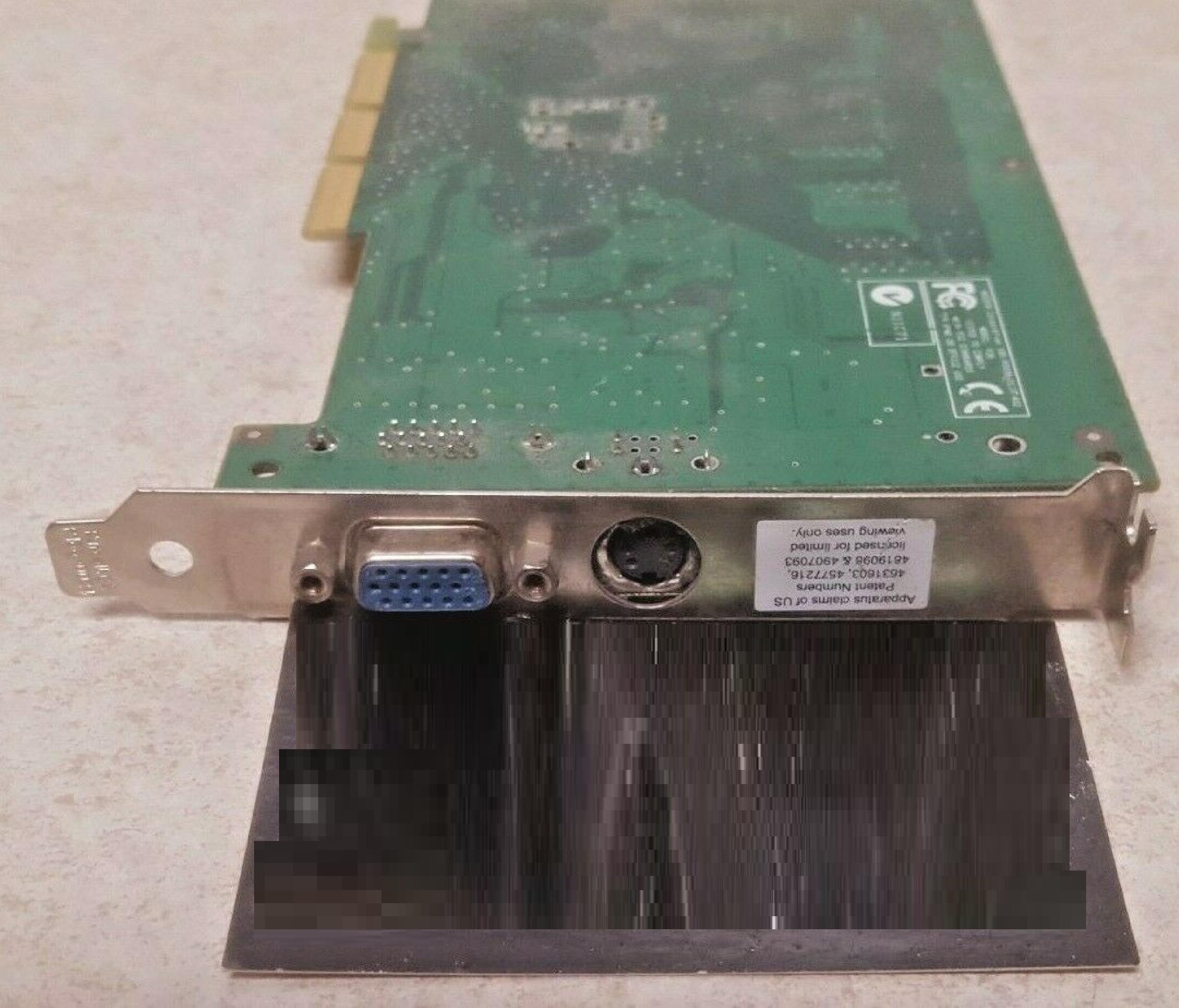 NVIDIA P36 64MB AGP VIDEO CARD WITH VGA AND TV-OUT S-VIDEO OUTPUTS