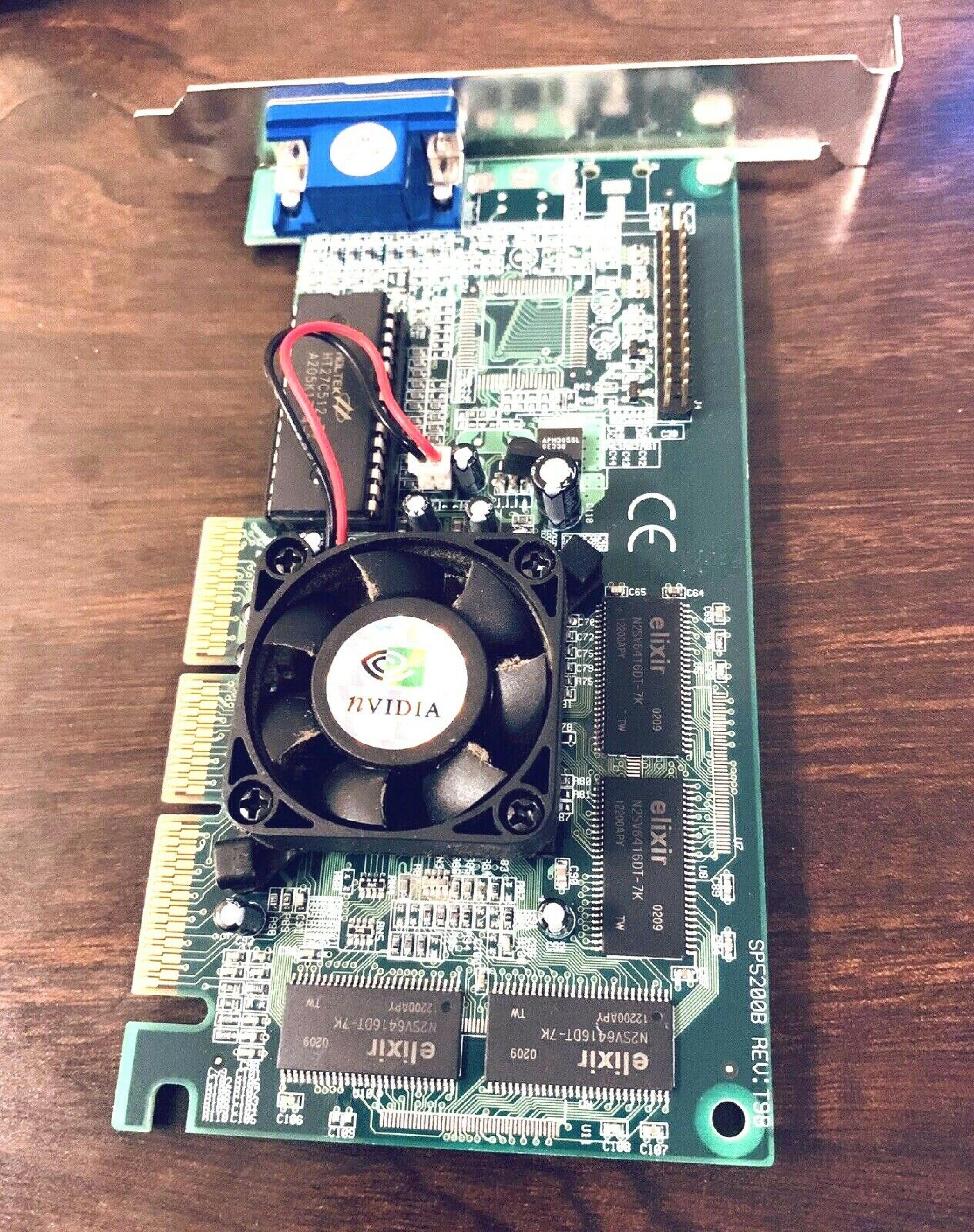 NVIDIA E-TNT2 M64 32MB AGP VIDEO CARD WITH VGA OUTPUT