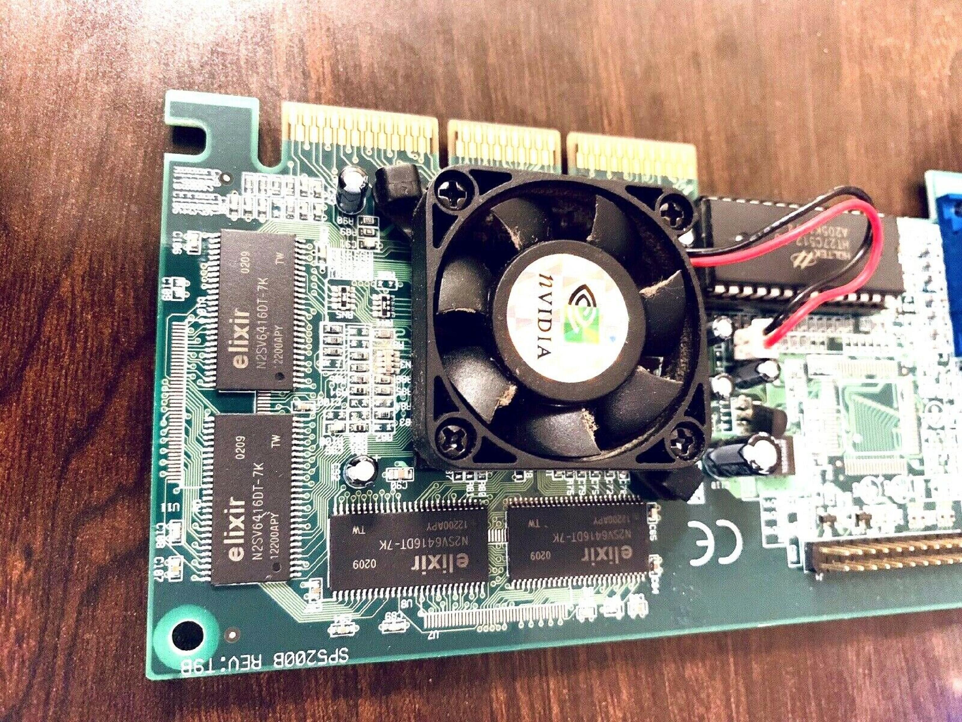 NVIDIA E-TNT2 M64 32MB AGP VIDEO CARD WITH VGA OUTPUT