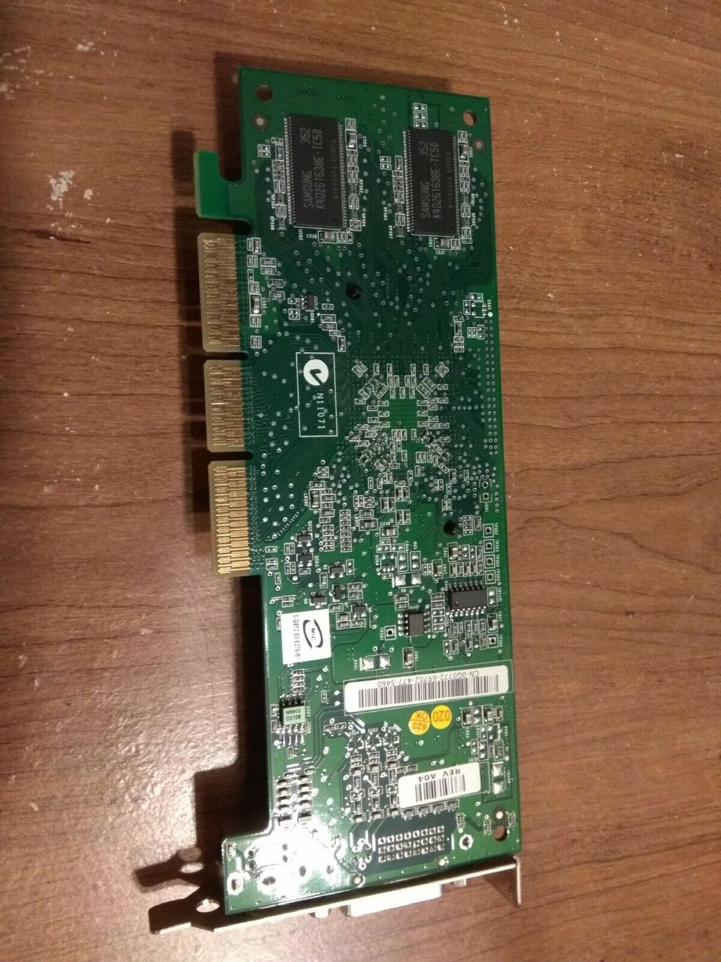 NVIDIA 8902 64MB AGP VIDEO CARD WITH S-VIDEO AND DVI OUTPUTS 8X PORTS SVIDEO OUTPUT