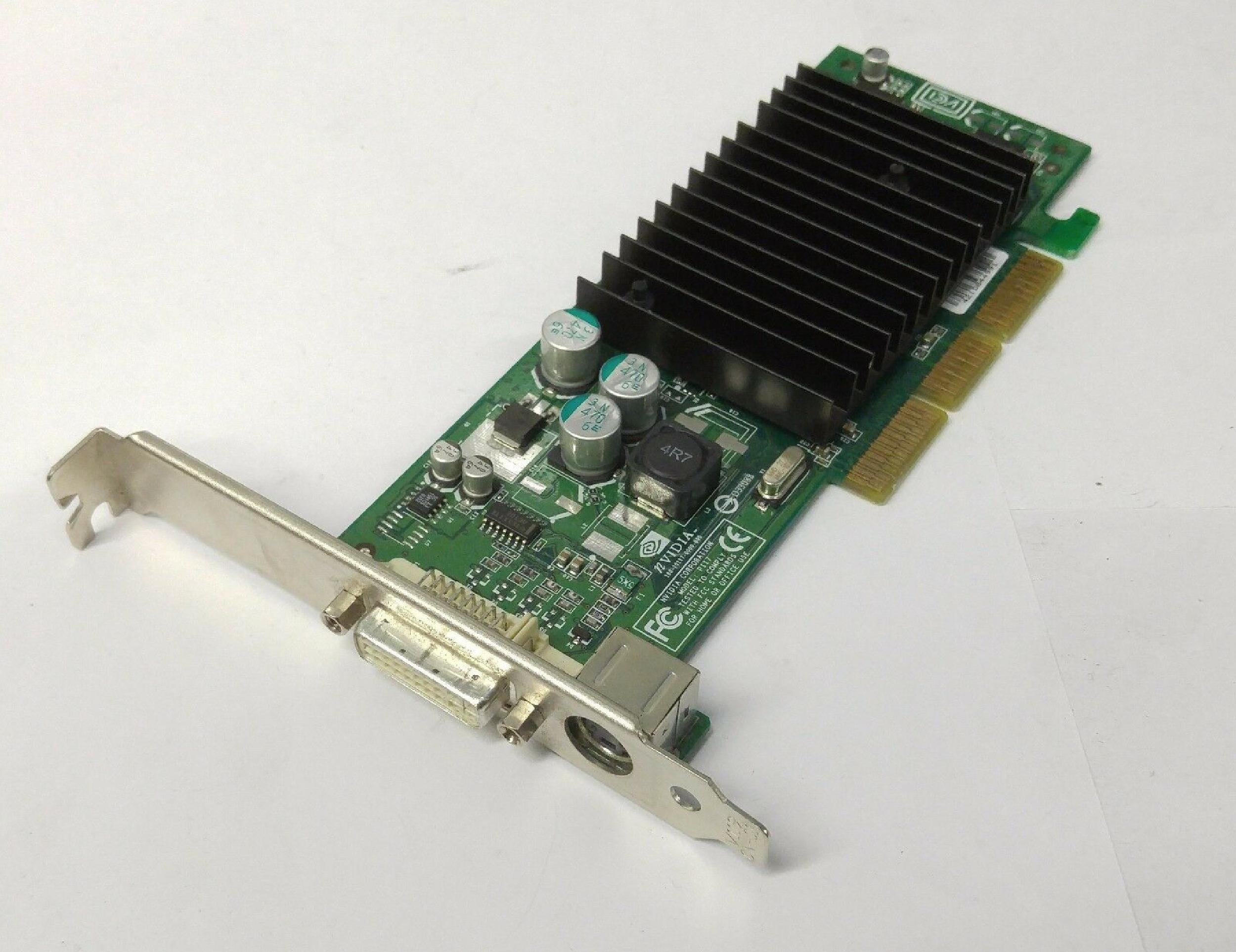 NVIDIA 8902 64MB AGP VIDEO CARD WITH S-VIDEO AND DVI OUTPUTS 8X PORTS SVIDEO OUTPUT