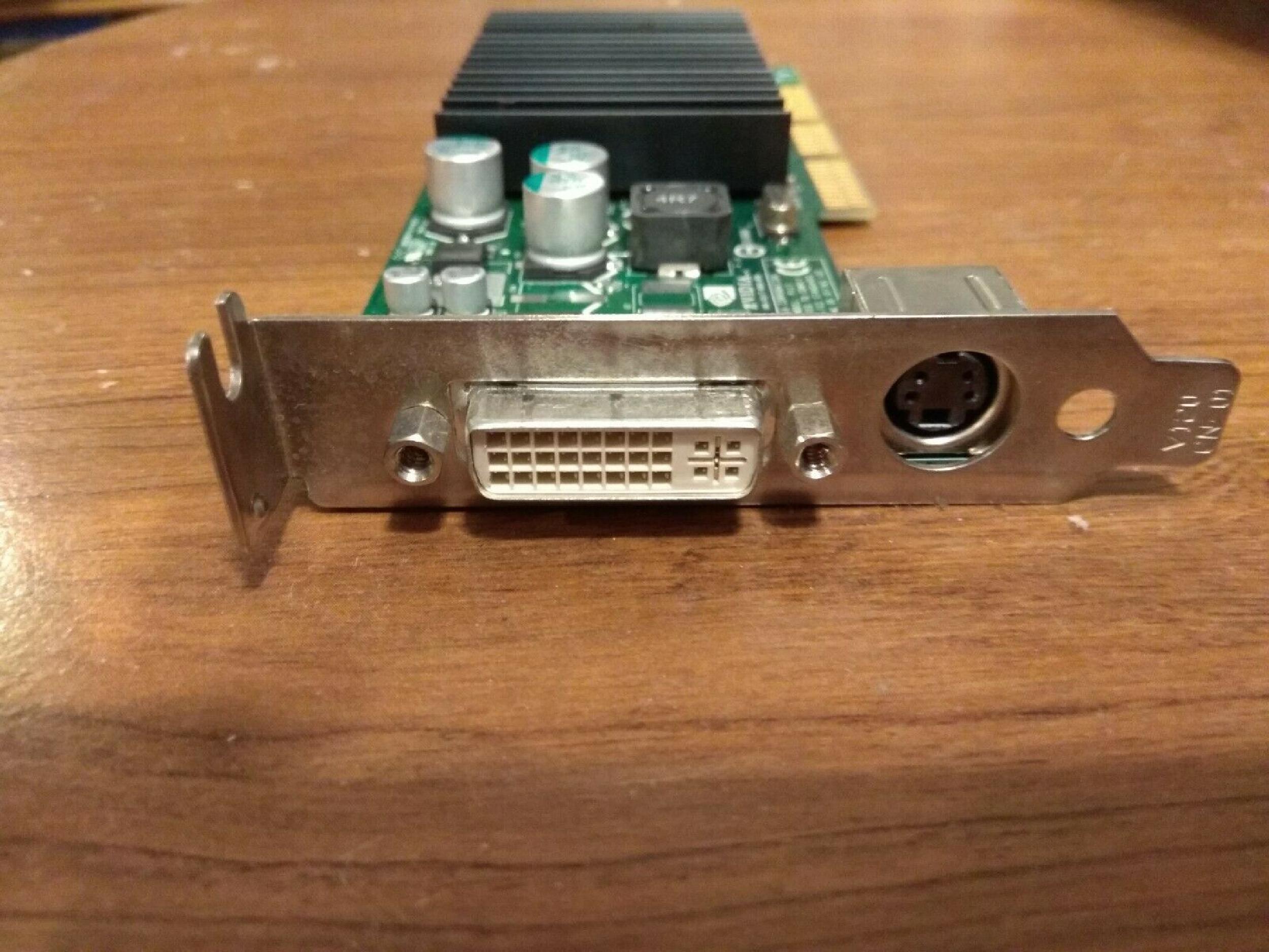 NVIDIA 8902 64MB AGP VIDEO CARD WITH S-VIDEO AND DVI OUTPUTS 8X PORTS SVIDEO OUTPUT