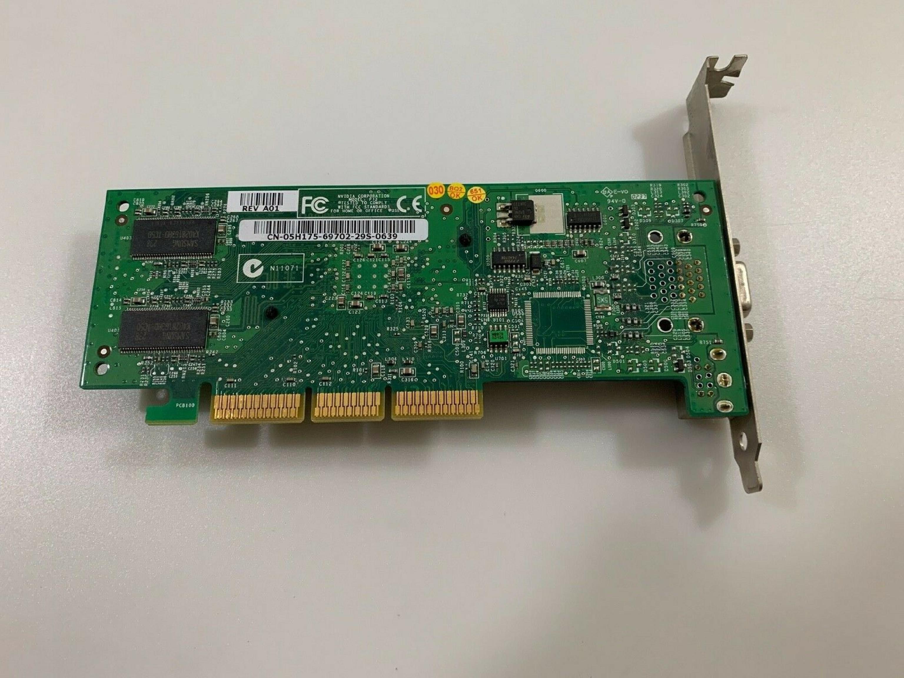 NVIDIA MS-8878 64MB AGP VIDEO CARD WITH TV-OUT AND VGA OUTPUTS OUTPUT GRAPHIC 64M TV OUT MX420 NV17 SVIDEO