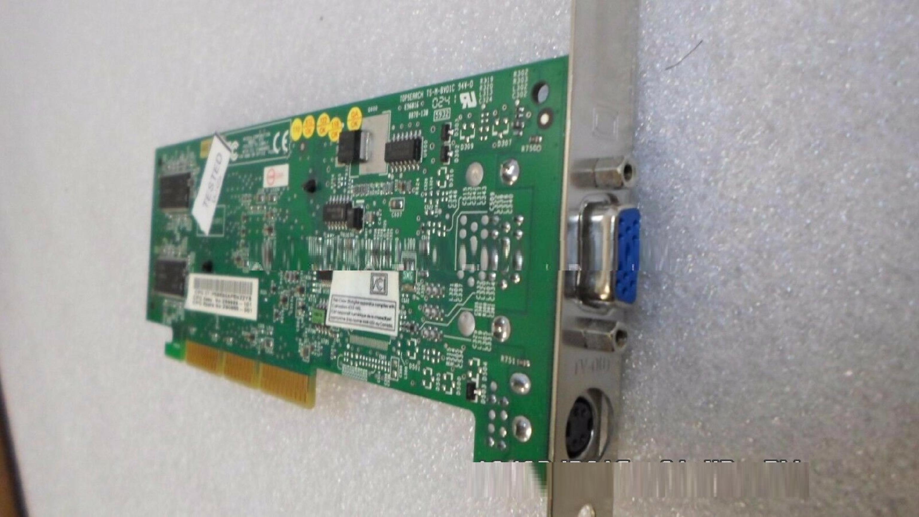 NVIDIA / COMPAQ / HEWLETT PACKARD / HP 290855-001 64MB AGP VIDEO CARD WITH TV-OUT AND VGA OUTPUTS GRAPHIC 64M TV OUT MX420 NV17